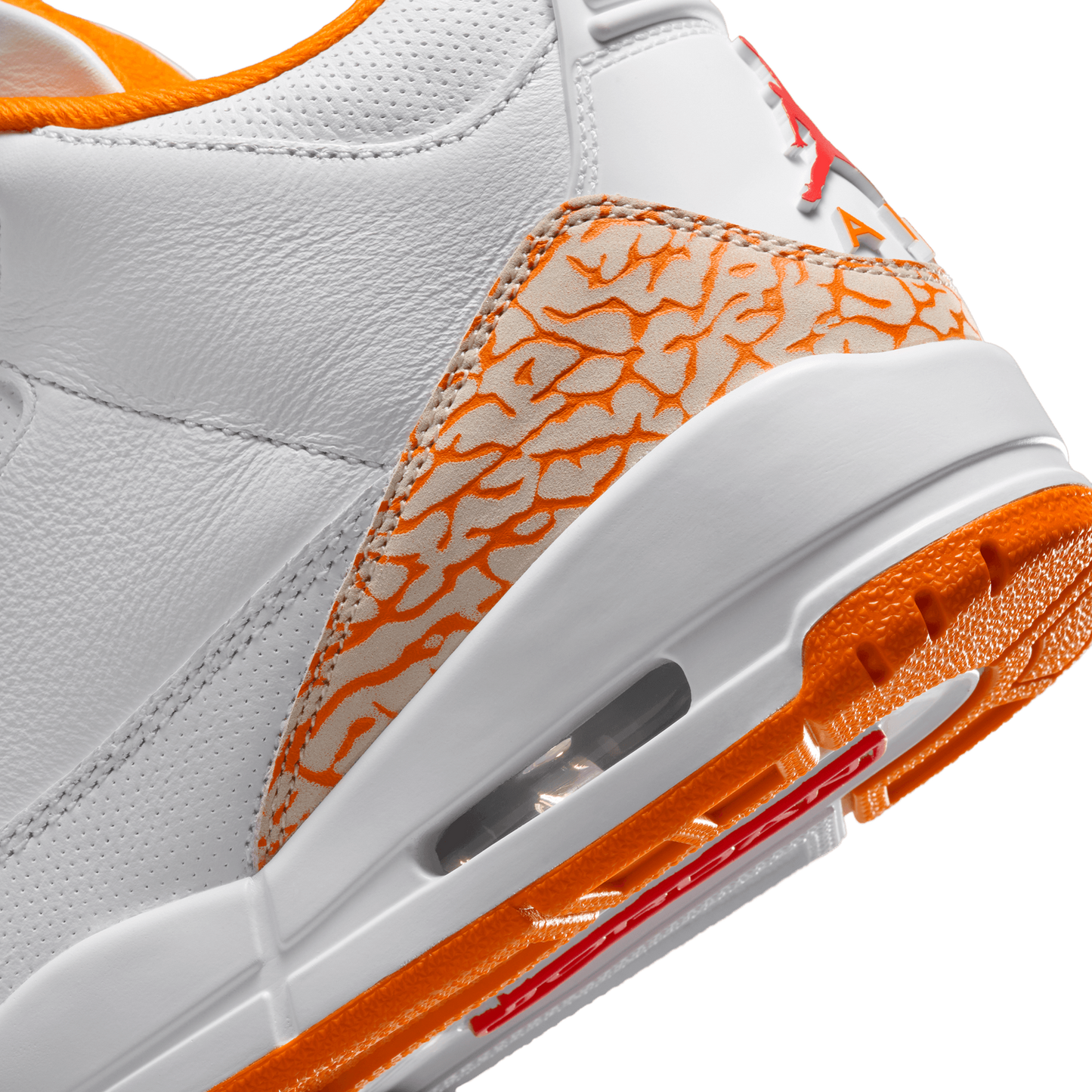 Jordan Air Jordan Retro 3 - Women's - White/Orange