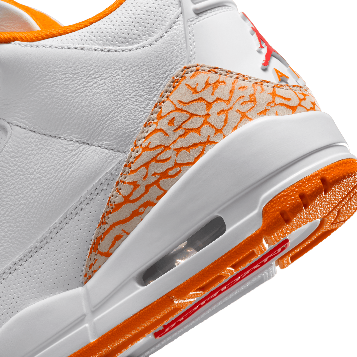 Jordan Air Jordan Retro 3 - Women's - White/Orange
