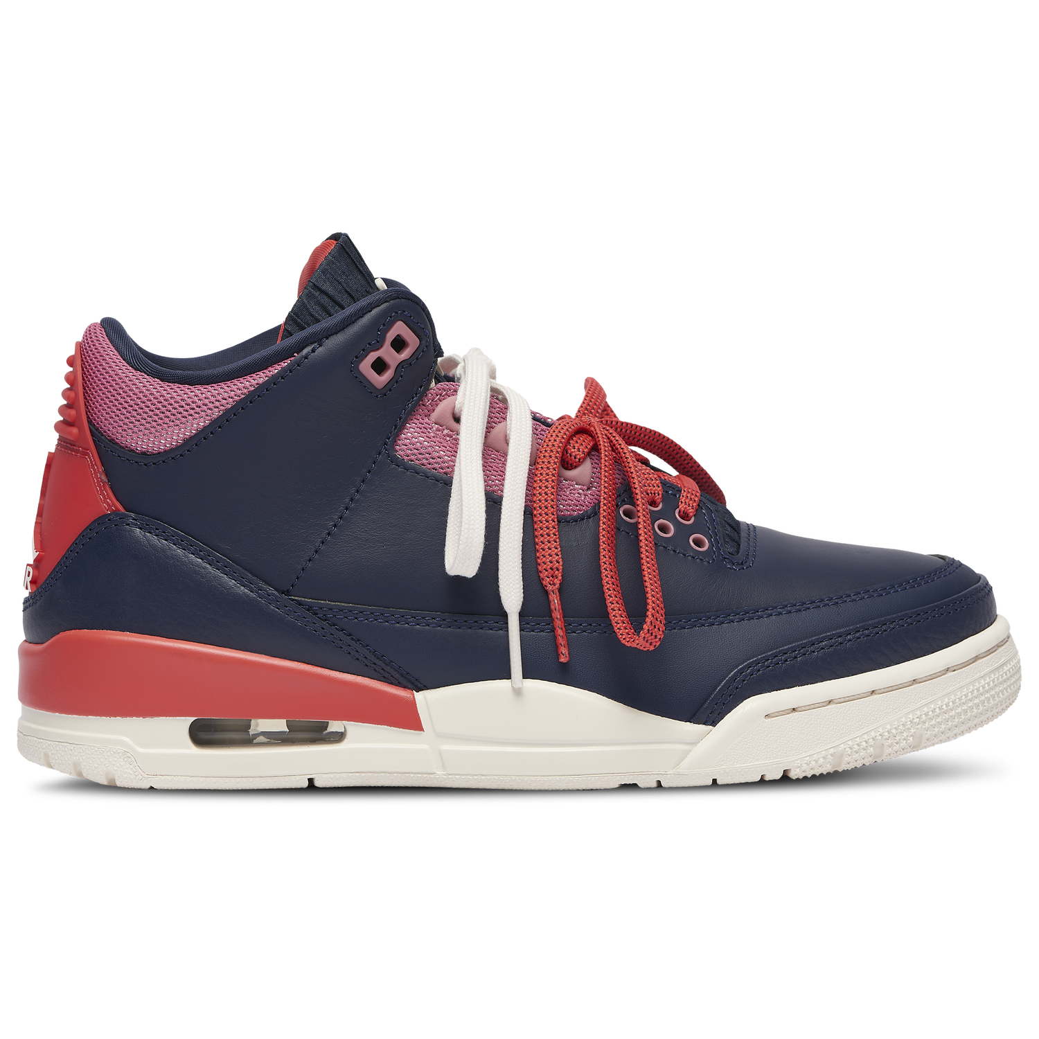 Jordan Air Jordan Retro 3 - Women's - Obsidian/Track Red/Blue Beyond