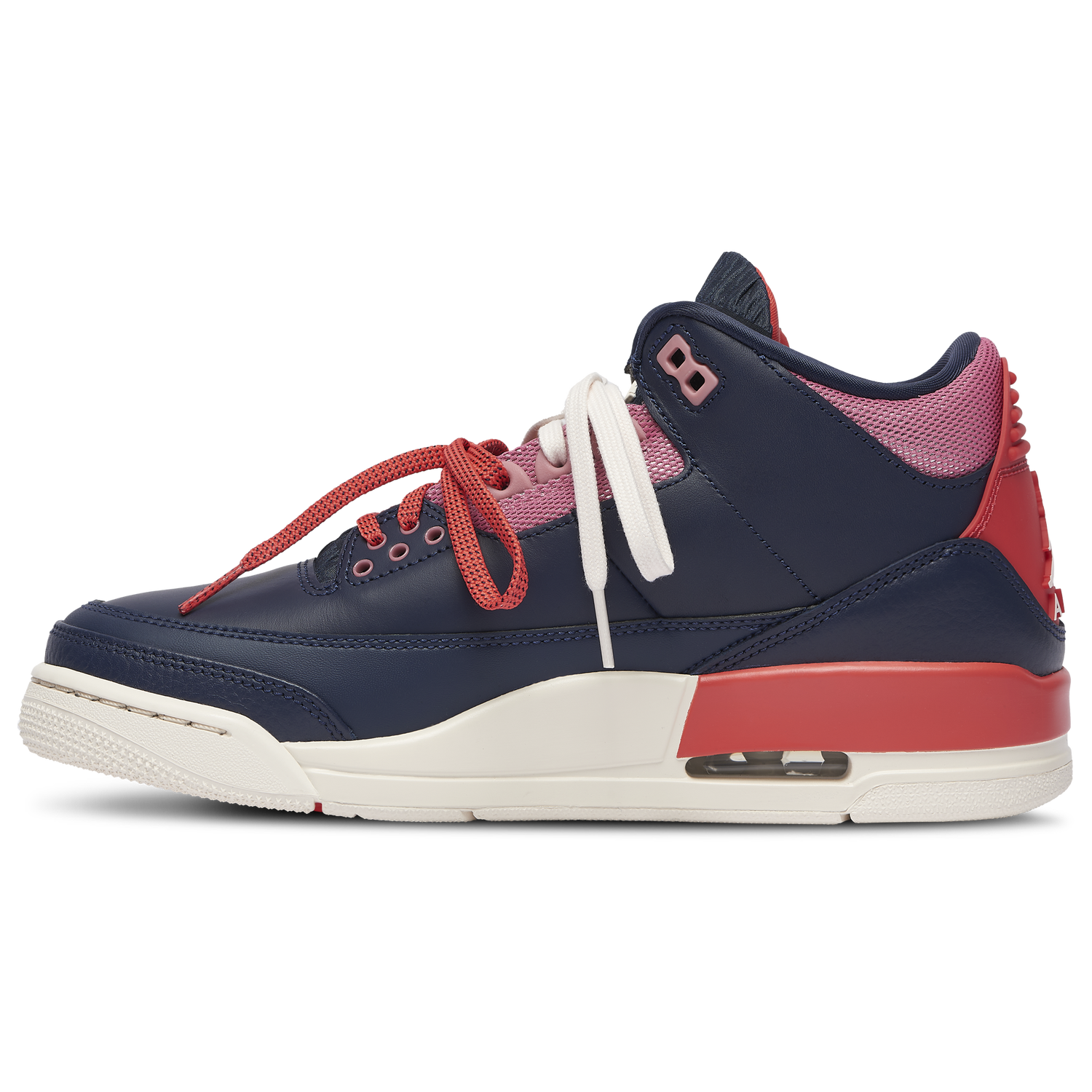 Jordan Air Jordan Retro 3 - Women's - Obsidian/Track Red/Blue Beyond