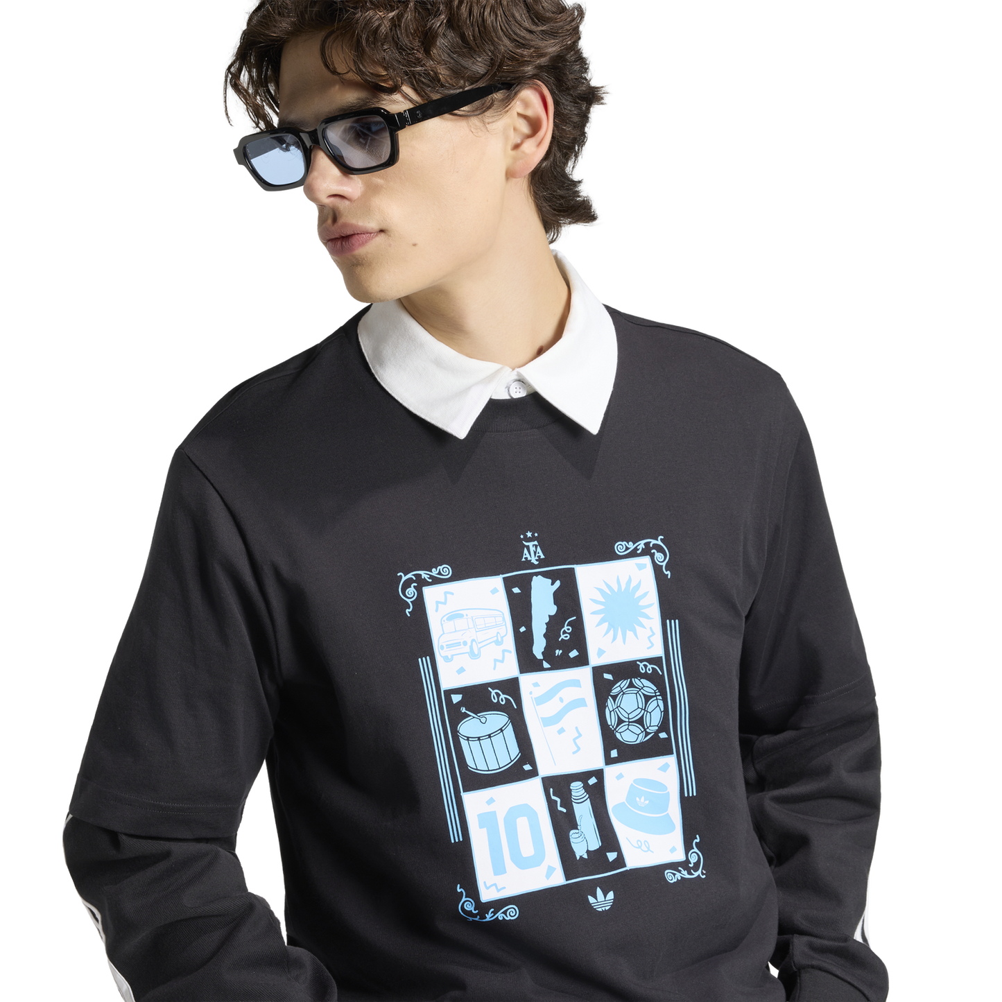 adidas Argentina Away Tee - Men's - Black