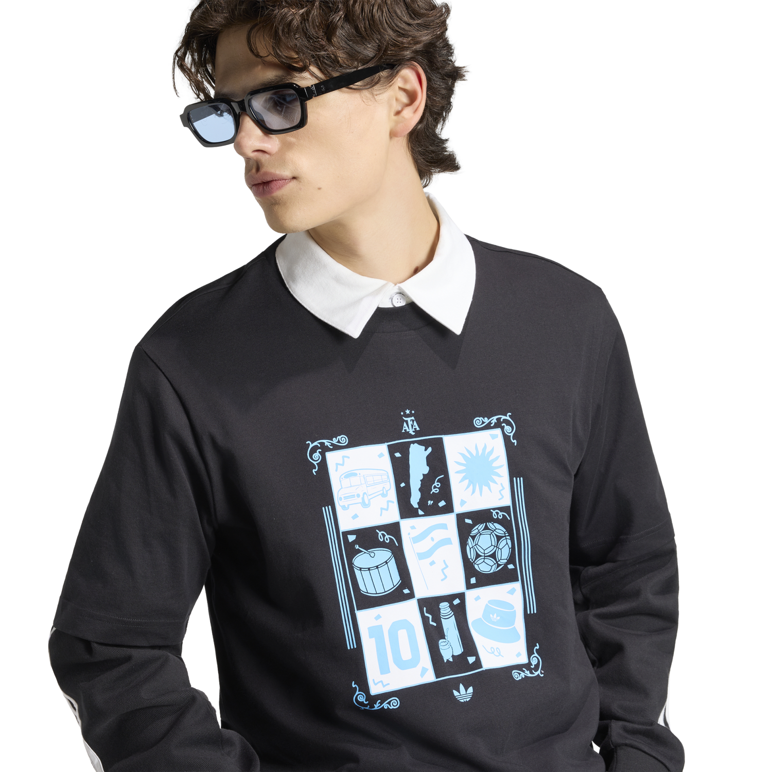 adidas Argentina Away Tee - Men's - Black