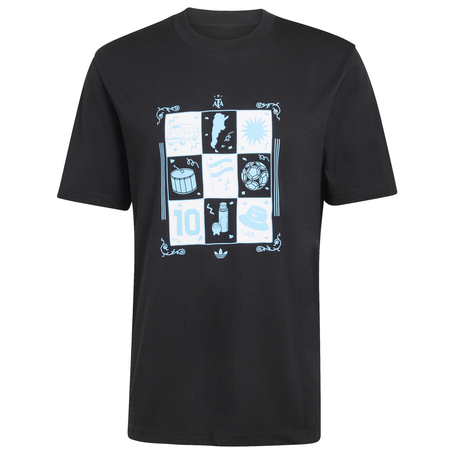 adidas Argentina Away Tee - Men's - Black