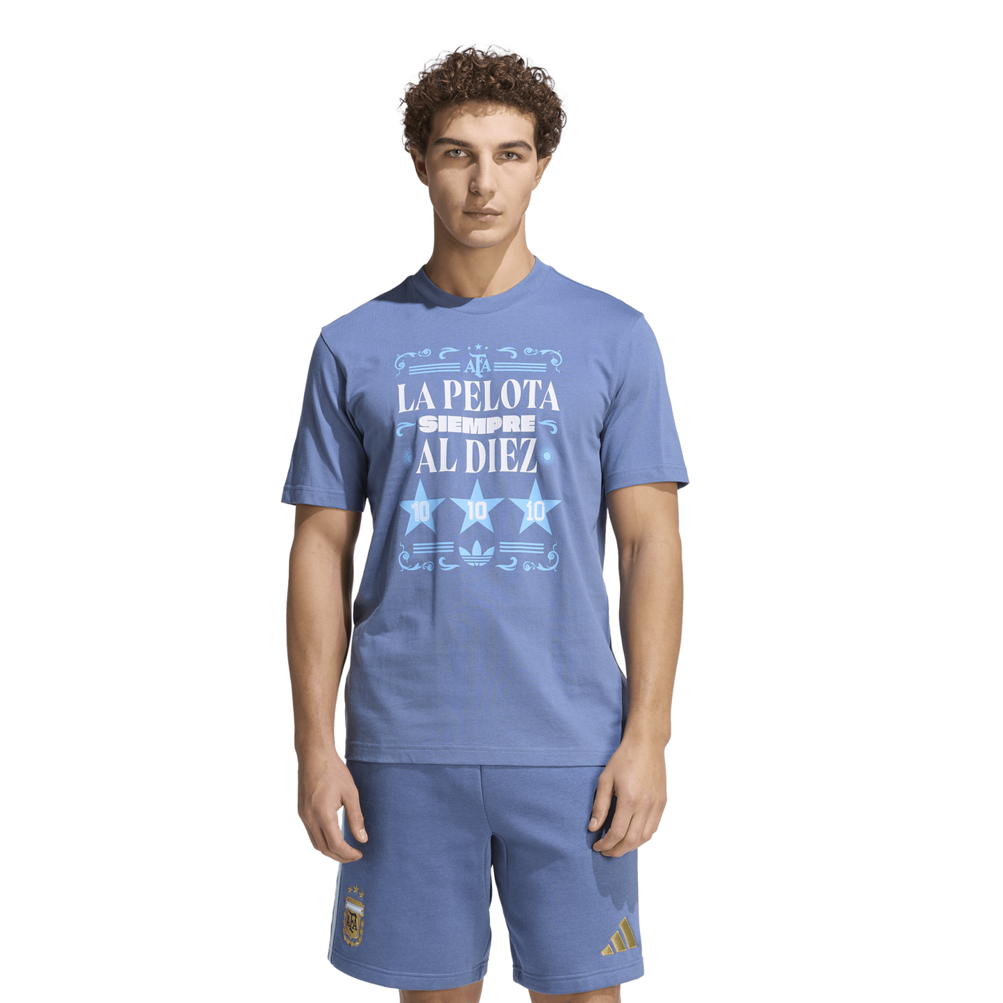 adidas Argentina Amply Tee - Men's - Crew Blue