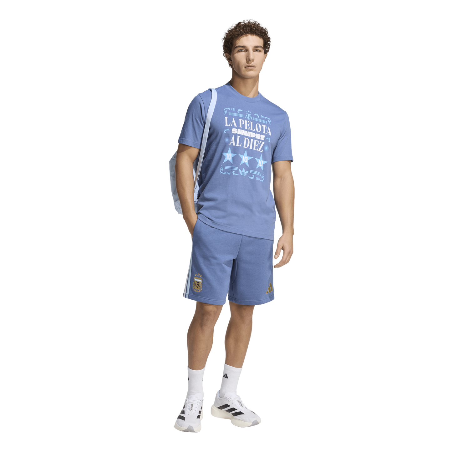 adidas Argentina Amply Tee - Men's - Crew Blue