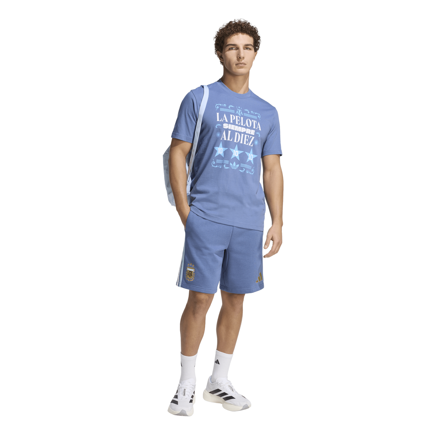 adidas Argentina Amply Tee - Men's - Crew Blue