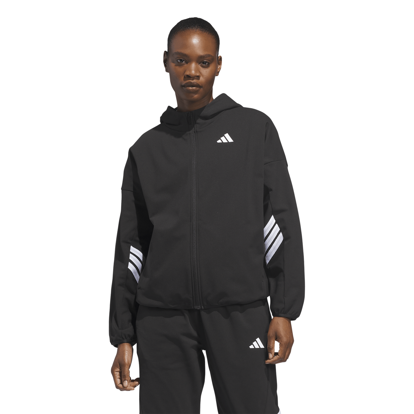 adidas Crazy Warm Fleece Full-Zip Hoodie - Women's - Black