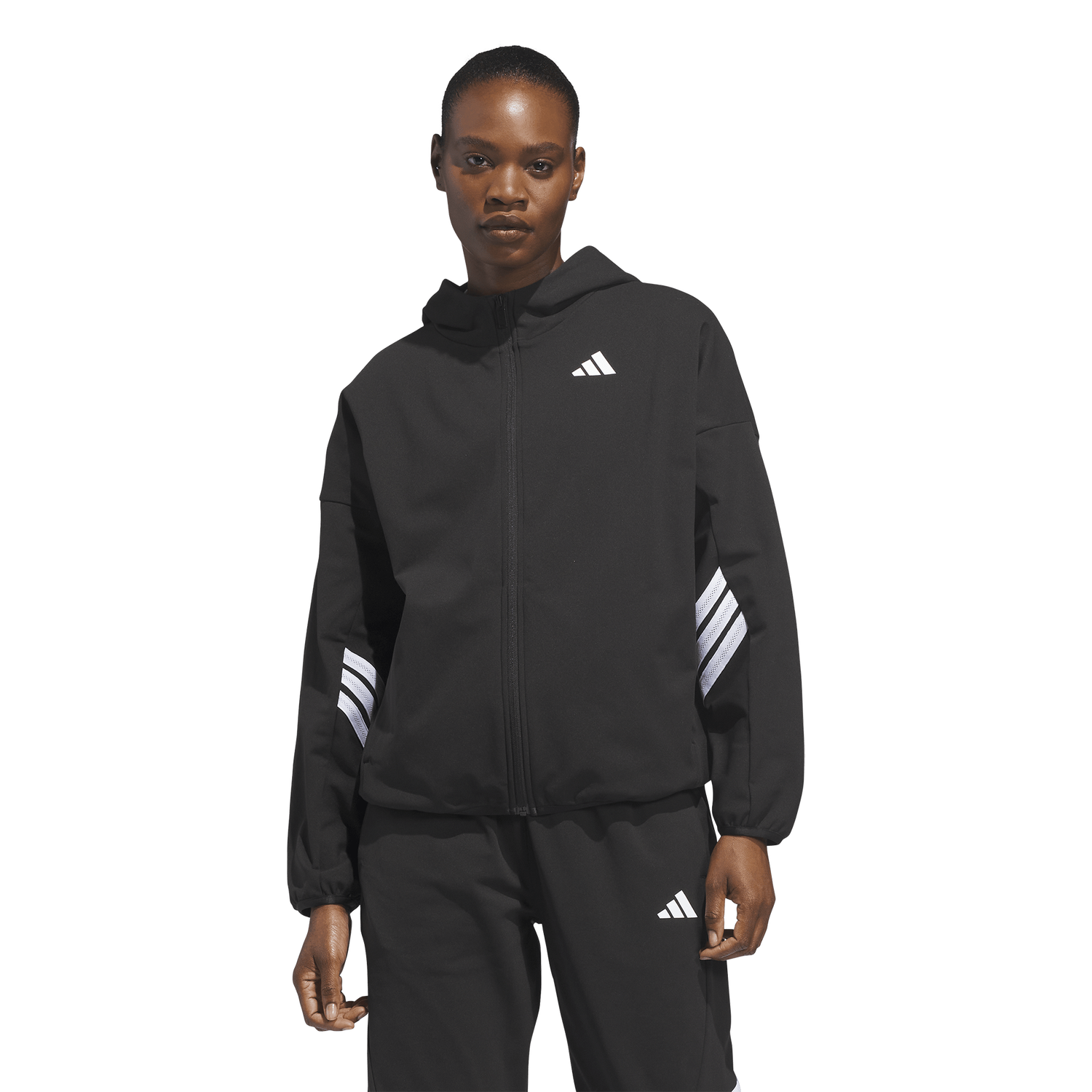 adidas Crazy Warm Fleece Full-Zip Hoodie - Women's - Black