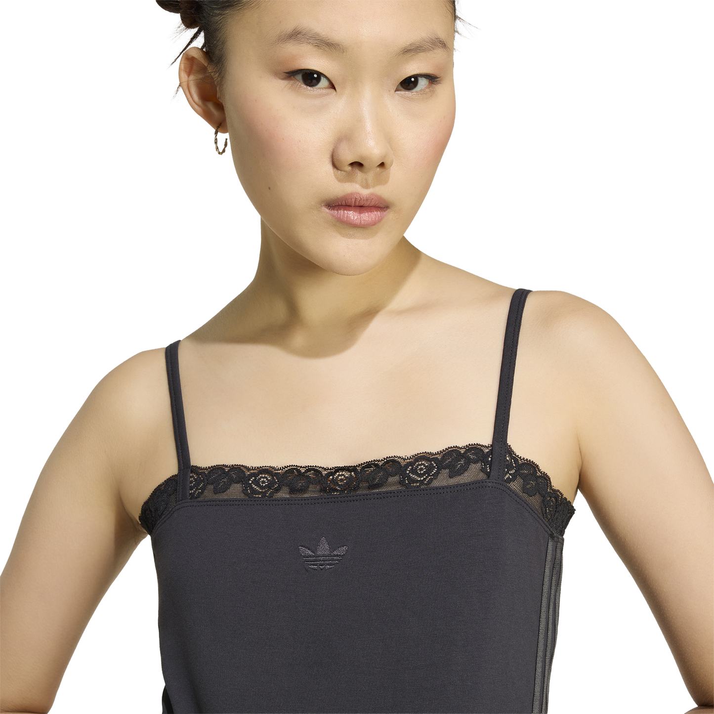 adidas Lace Top - Women's - Black/Black