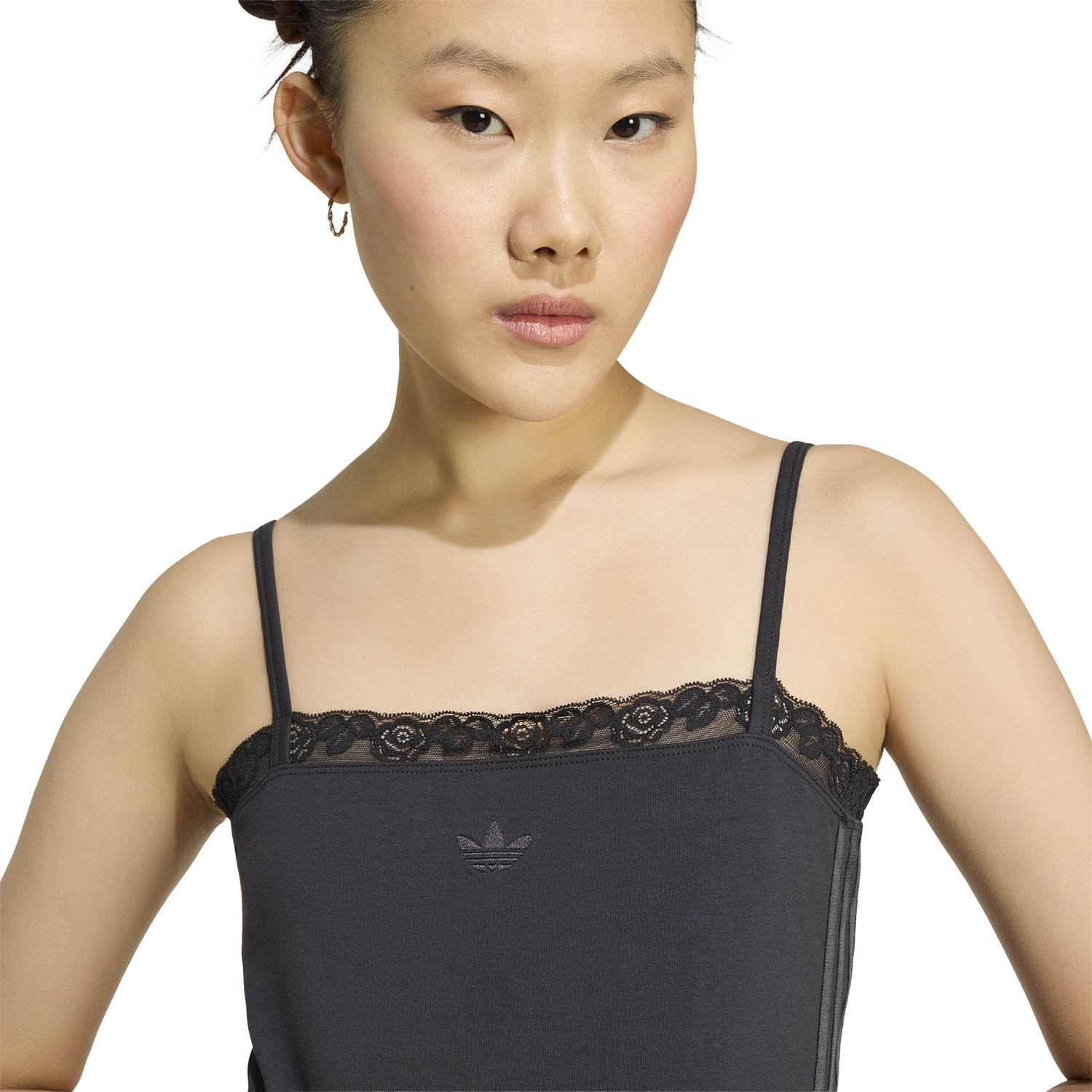 adidas Lace Top - Women's - Black/Black