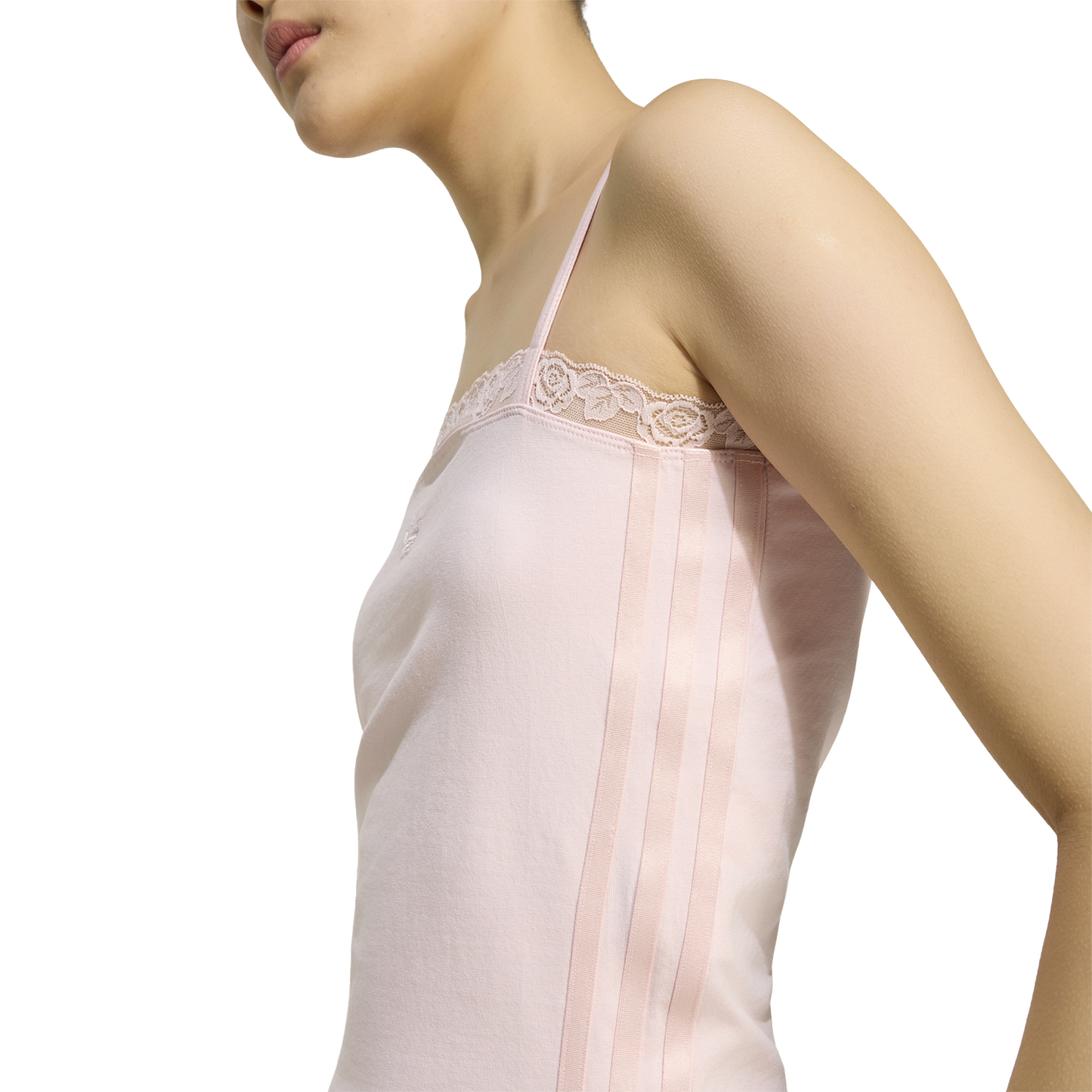 adidas Lace Top - Women's - Sandy Pink/Sandy Pink