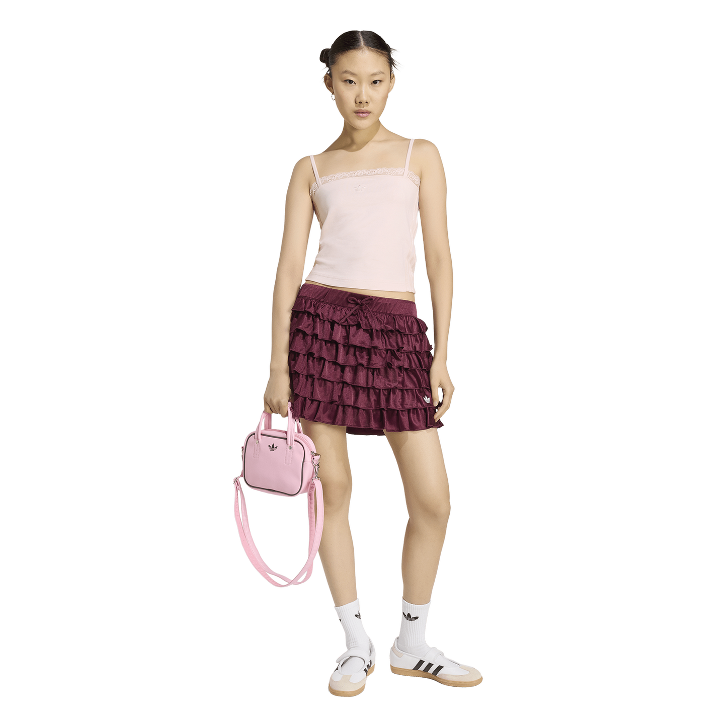 adidas Lace Top - Women's - Sandy Pink/Sandy Pink