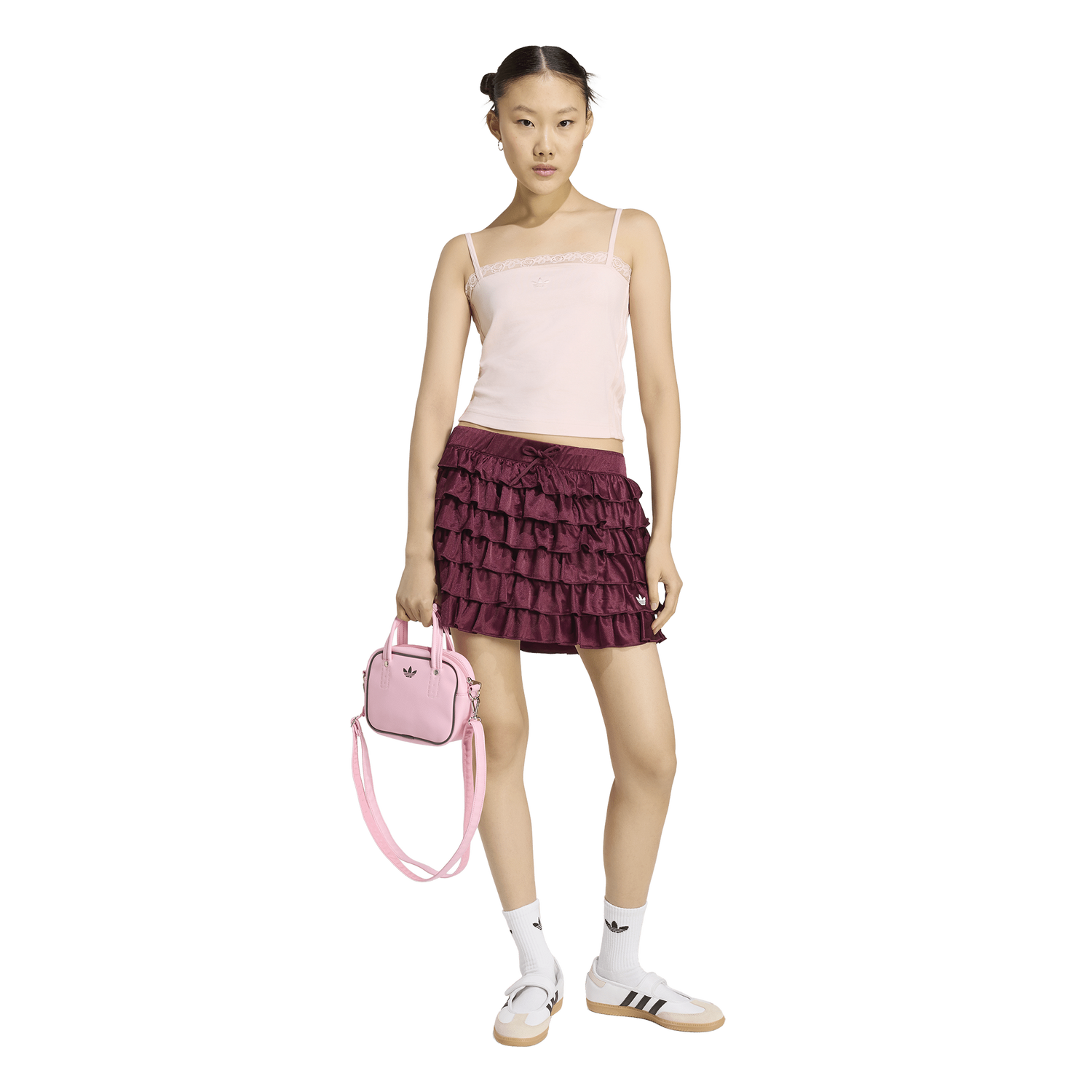 adidas Lace Top - Women's - Sandy Pink/Sandy Pink