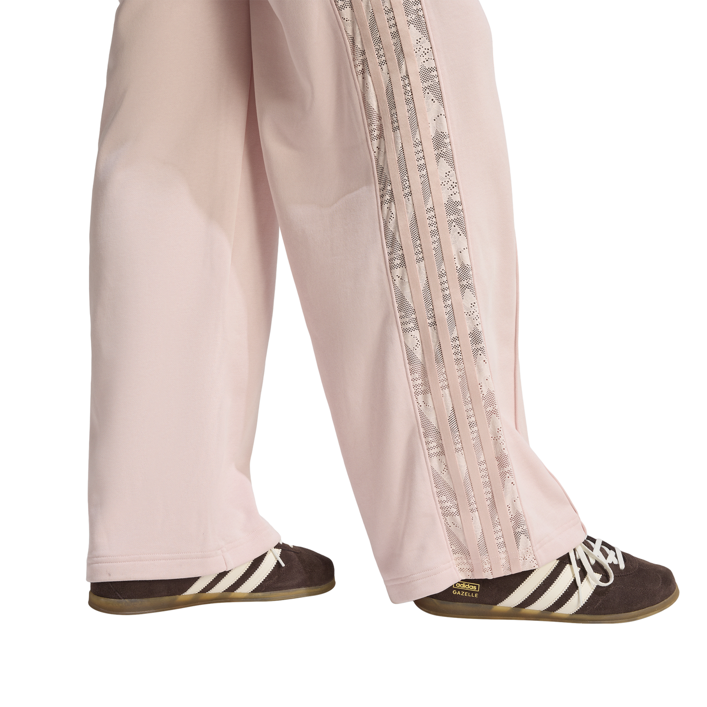 adidas Firebird Lace Track Pants - Women's - Sandy Pink/Brown