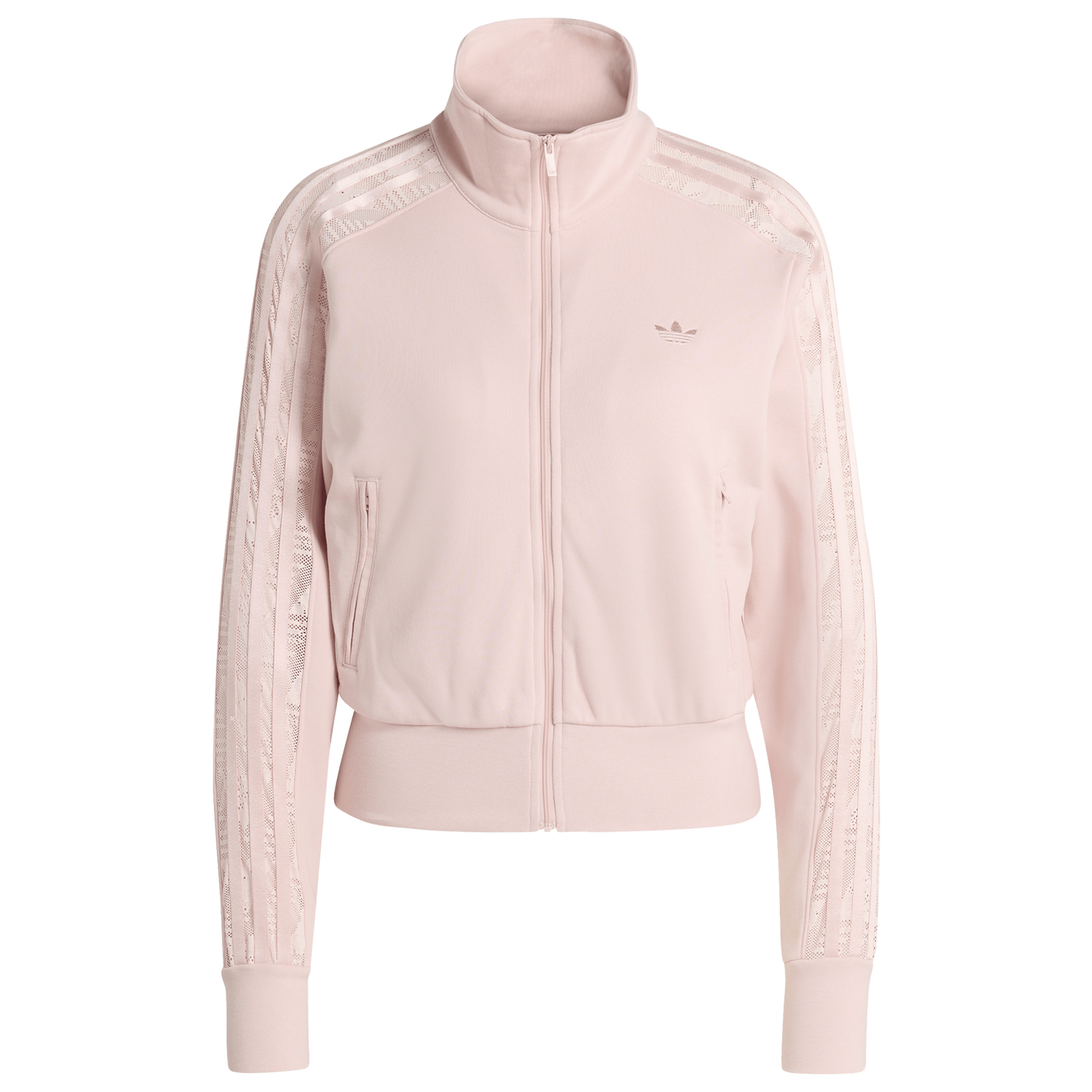 adidas Firebird Lace Track Top - Women's - Brown/Sandy Pink