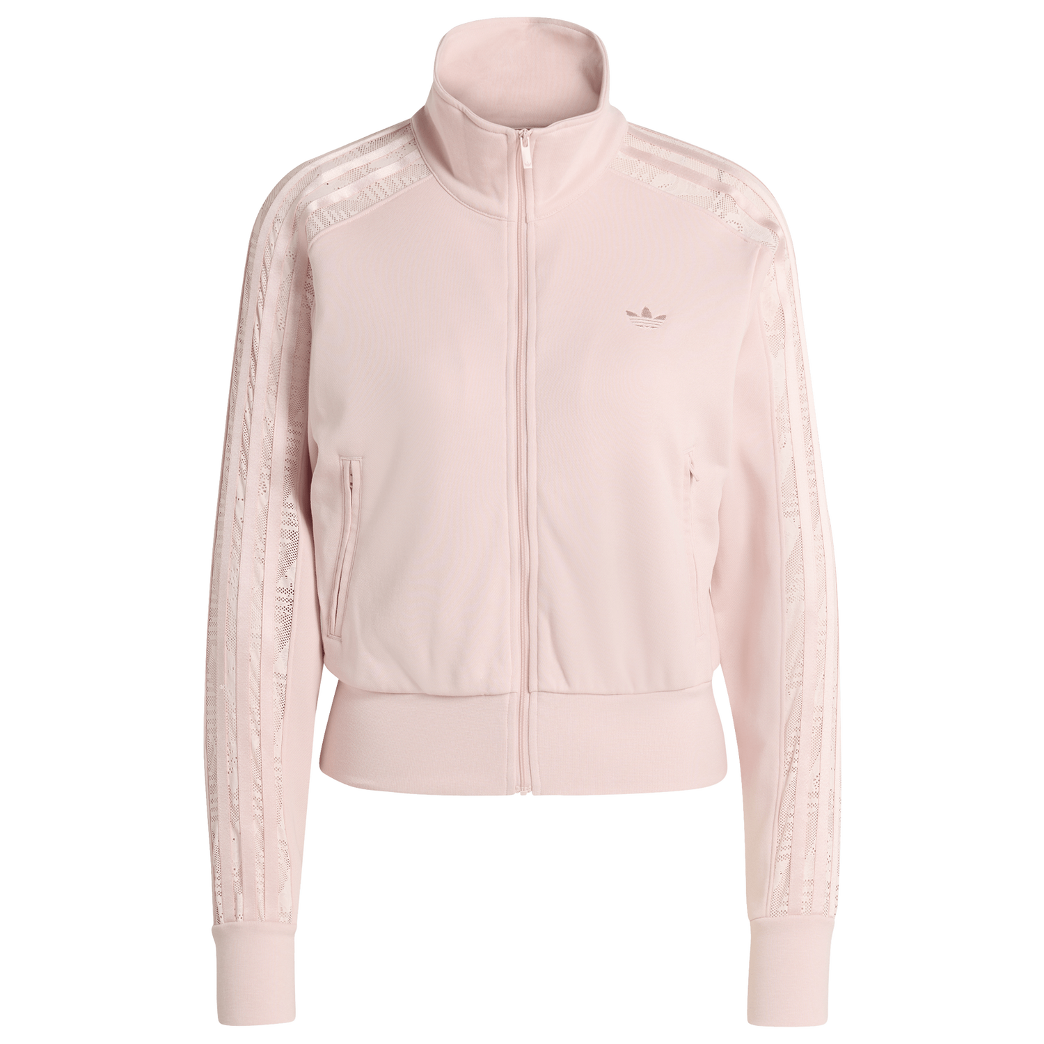 adidas Firebird Lace Track Top - Women's - Brown/Sandy Pink