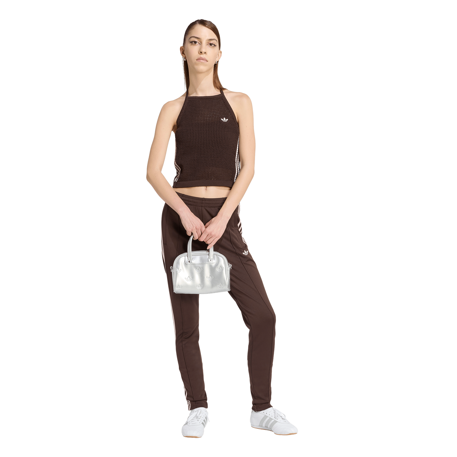 adidas Crochet Top - Women's - Aurora Coffee
