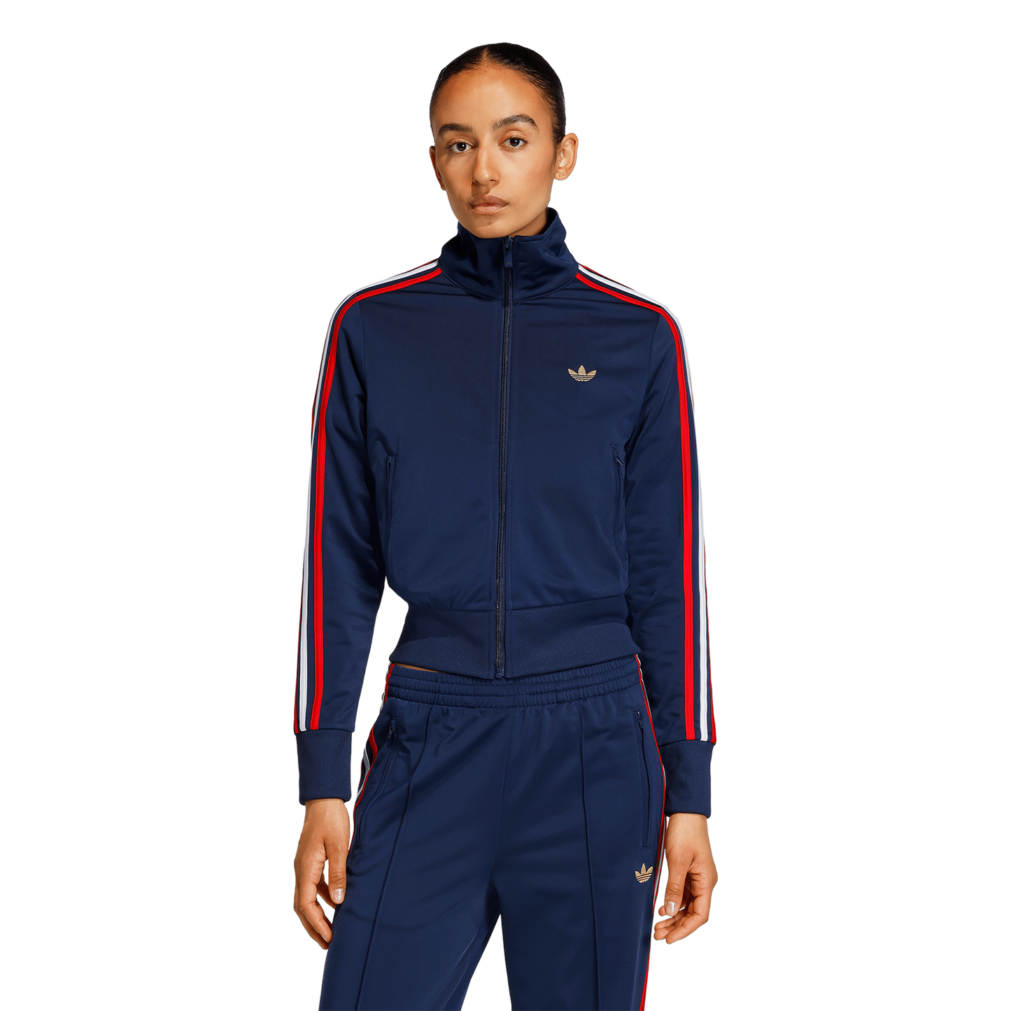 adidas Originals Firebird Classic Track Top - Women's - Night Indigo/Better Scarlet/White