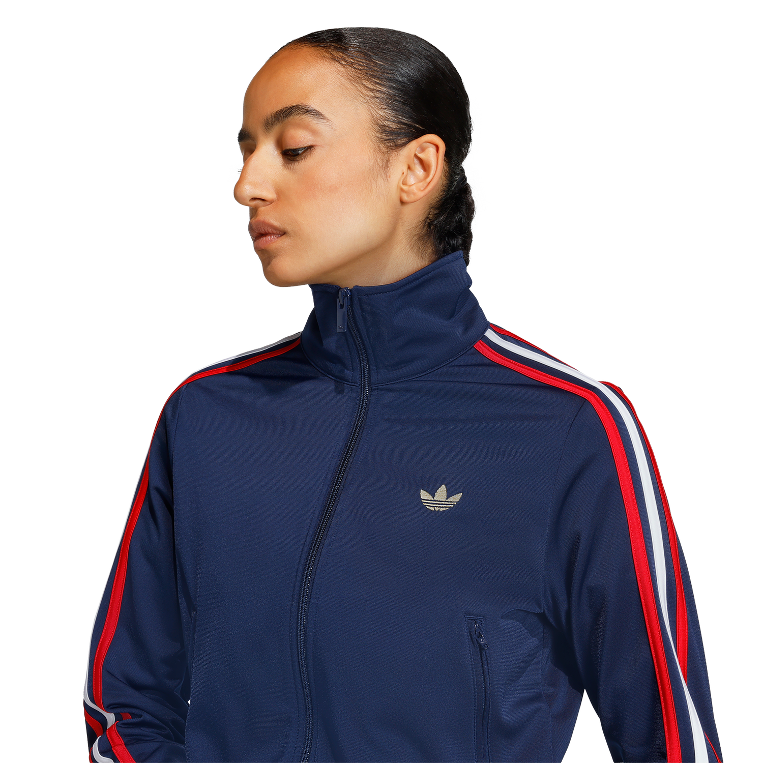adidas Originals Firebird Classic Track Top - Women's - Night Indigo/Better Scarlet/White