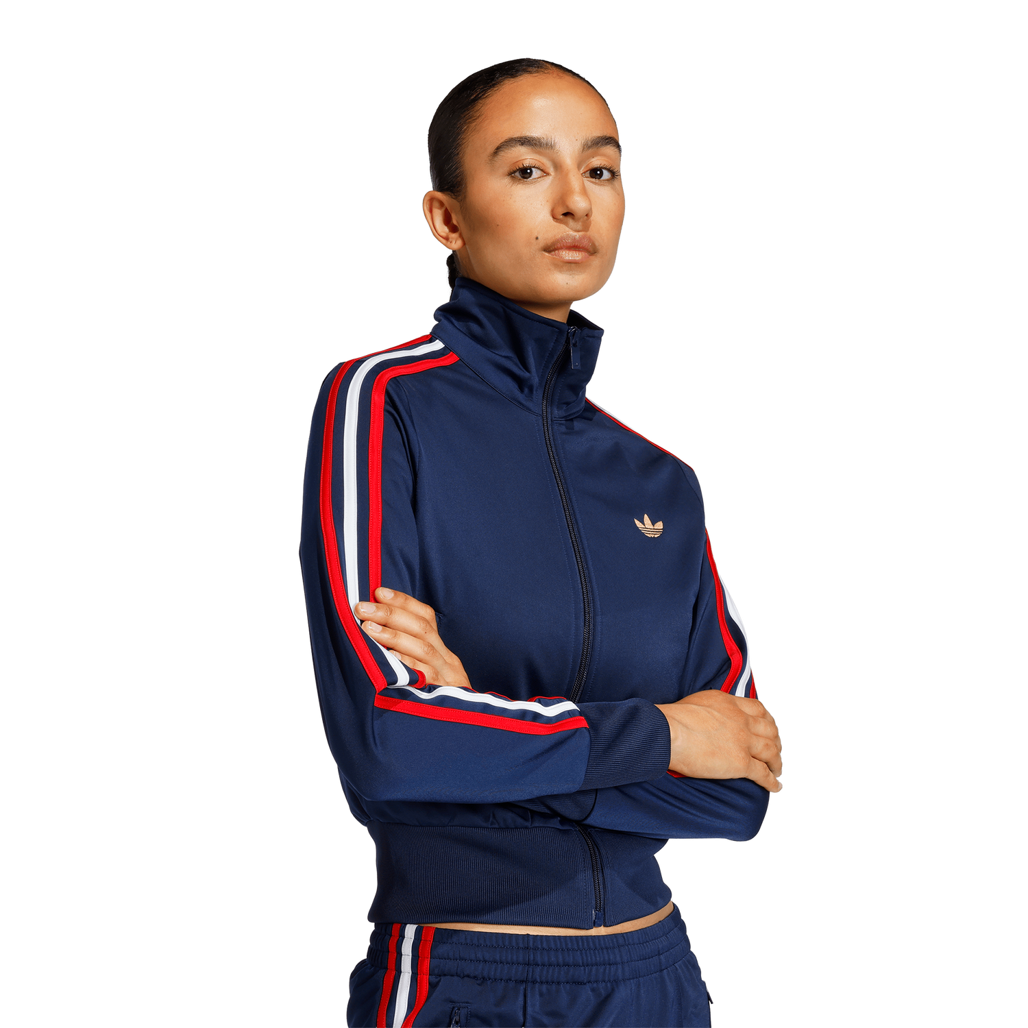 adidas Originals Firebird Classic Track Top - Women's - Night Indigo/Better Scarlet/White