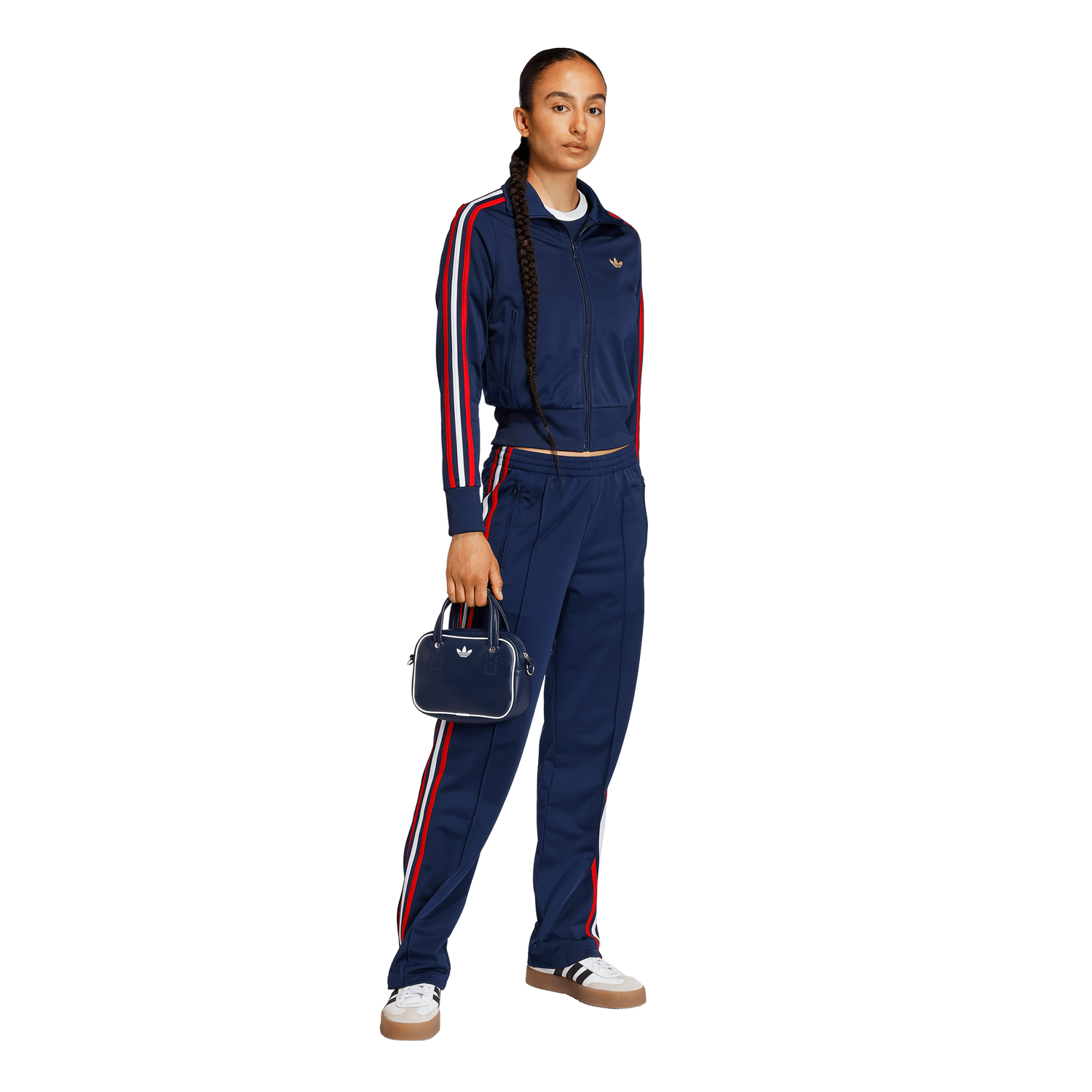 adidas Originals Firebird Classic Track Top - Women's - Night Indigo/Better Scarlet/White