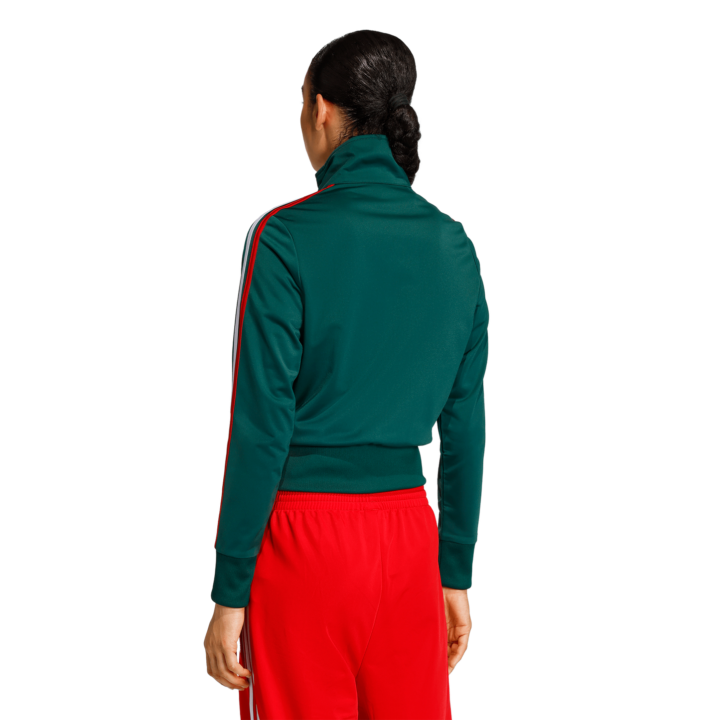 adidas Originals Firebird Classic Track Top - Women's - Bold Green/Team Dark Green/White