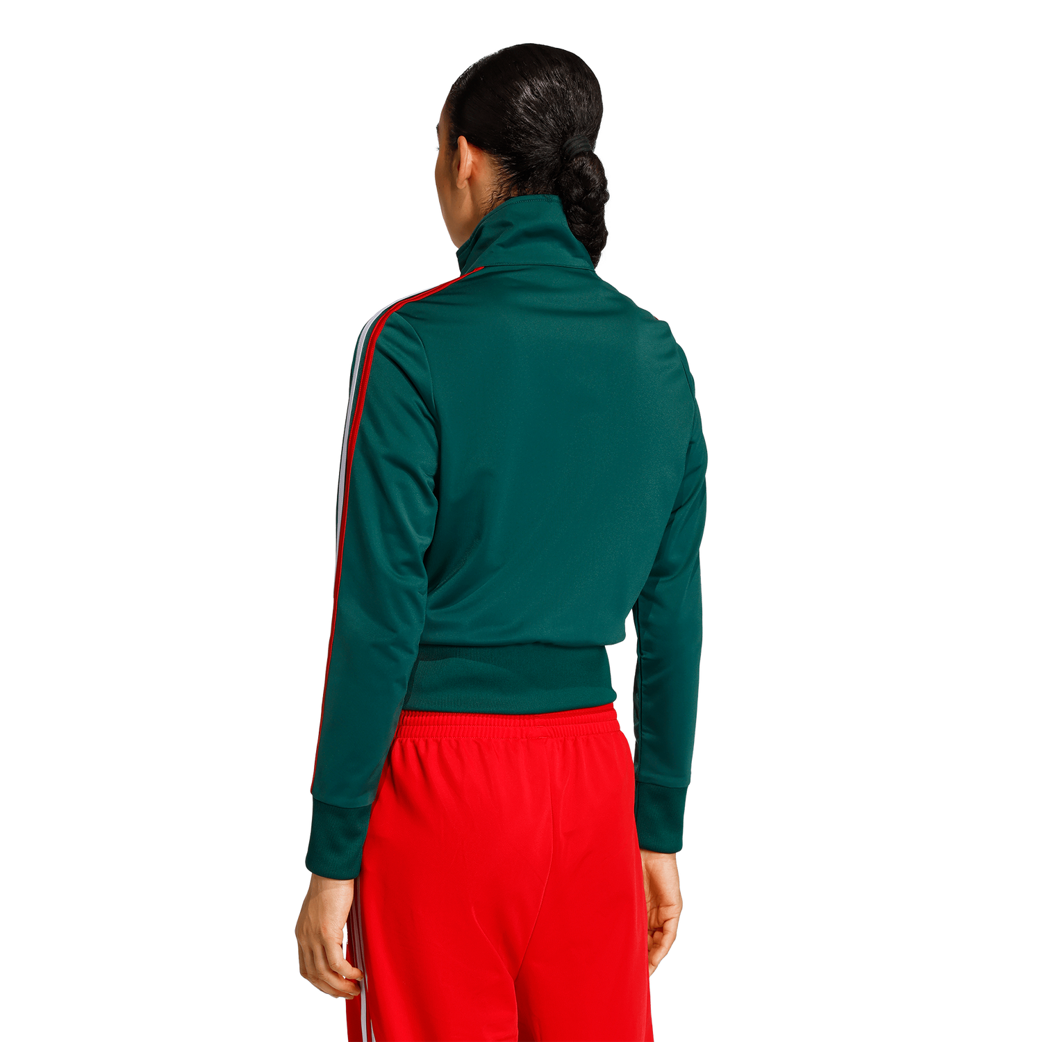 adidas Originals Firebird Classic Track Top - Women's - Bold Green/Team Dark Green/White