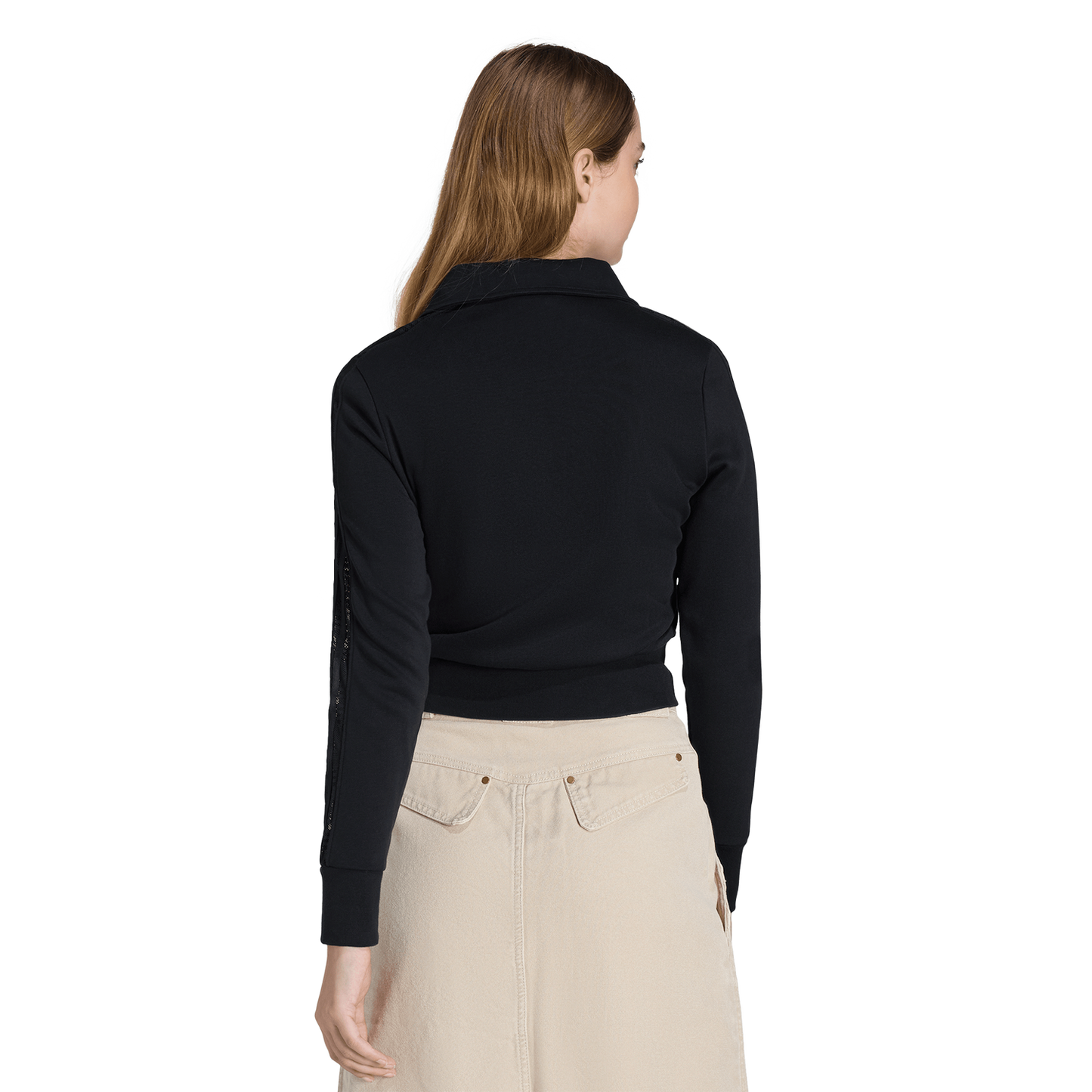 adidas Firebird Lace Track Top - Women's - Black/Black