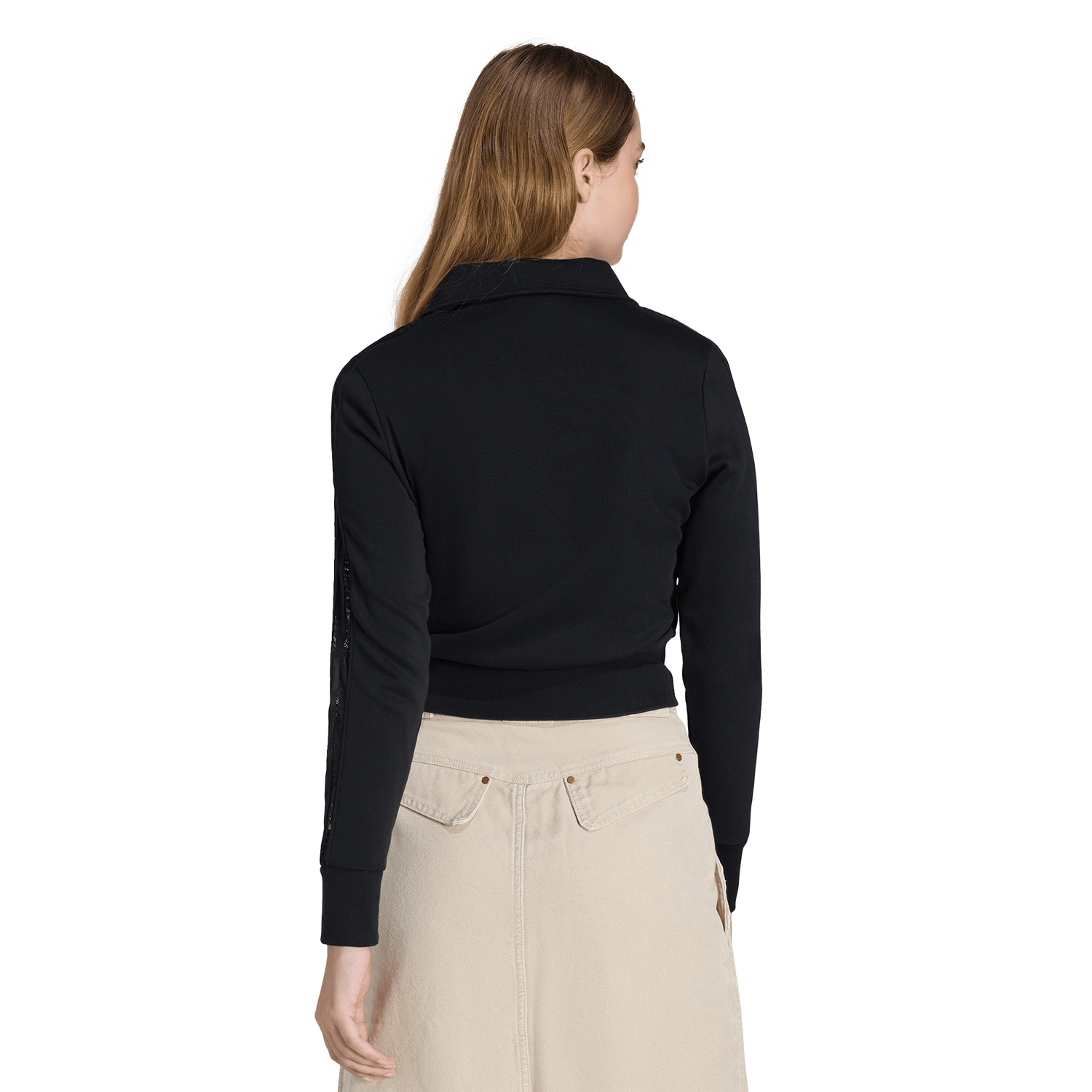 adidas Firebird Lace Track Top - Women's - Black/Black
