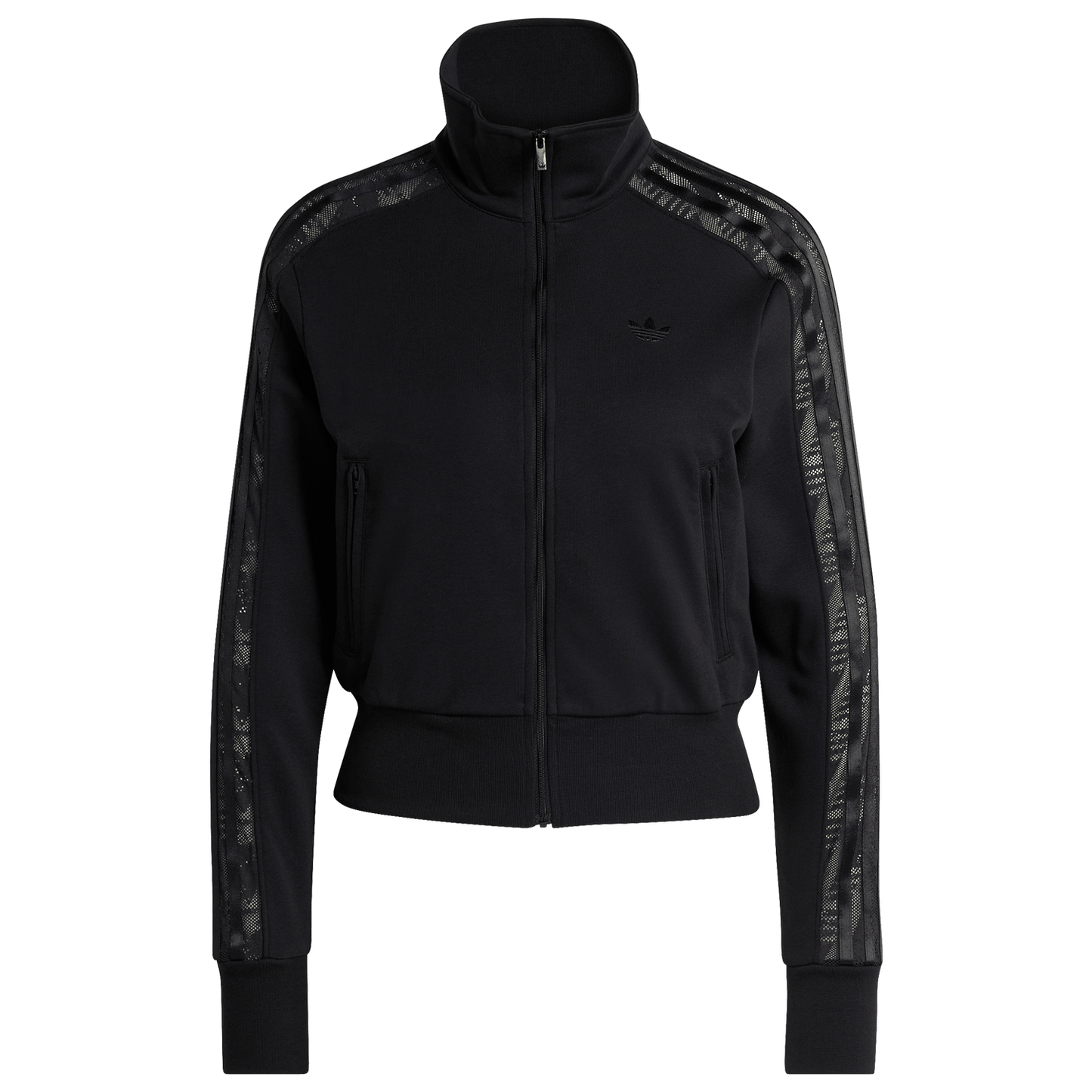 adidas Firebird Lace Track Top - Women's - Black/Black