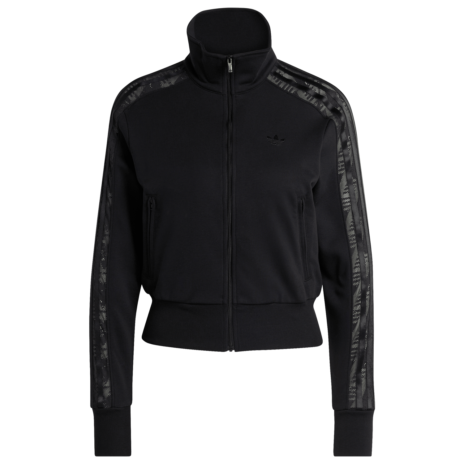 adidas Firebird Lace Track Top - Women's - Black/Black