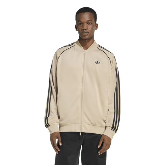 adidas Super Star Loose Track Top - Men's - Black/Tan