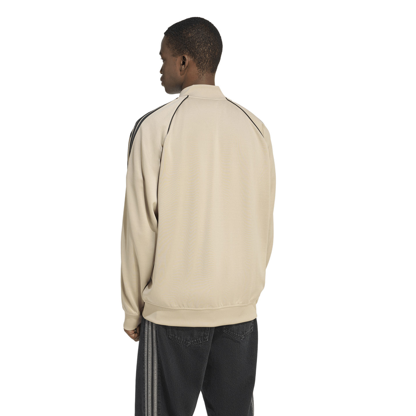 adidas Super Star Loose Track Top - Men's - Black/Tan