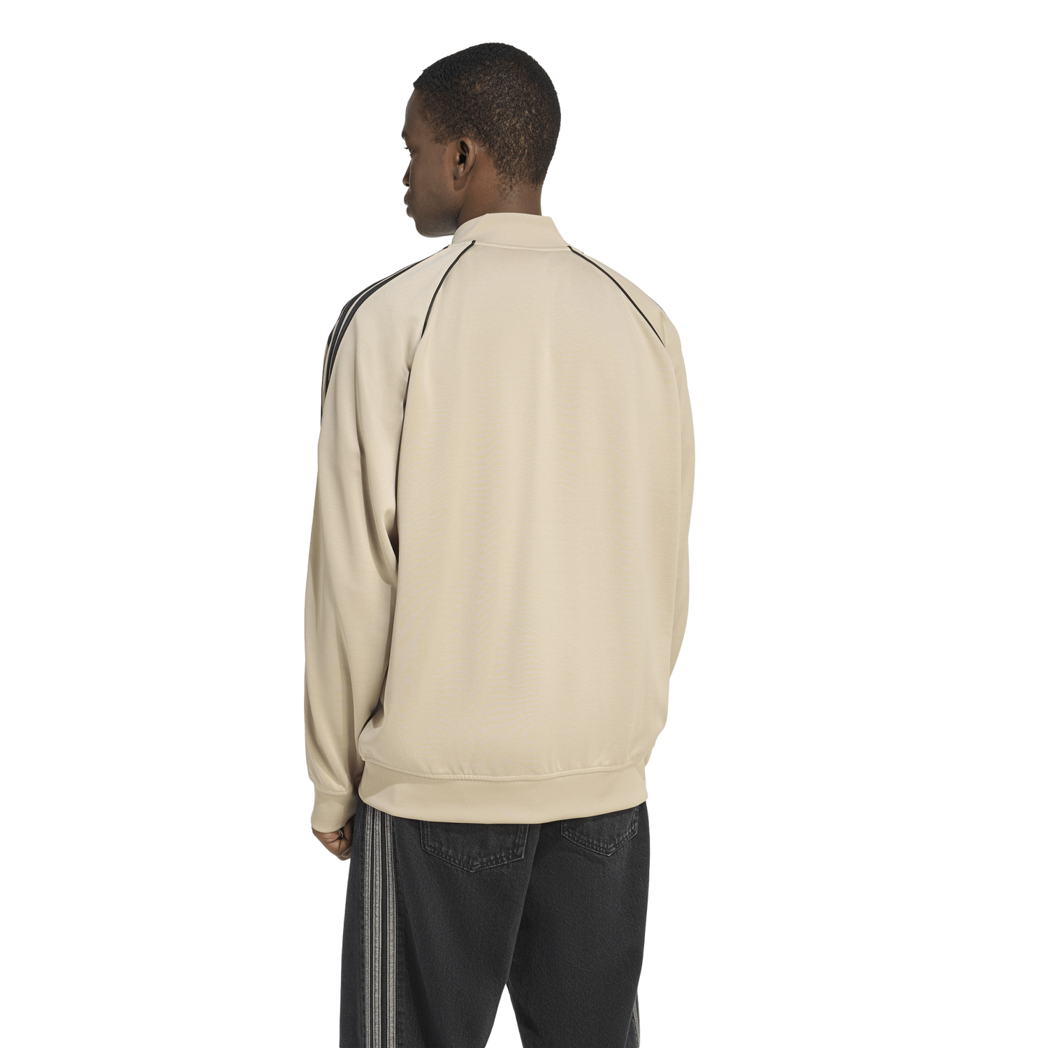 adidas Super Star Loose Track Top - Men's - Black/Tan
