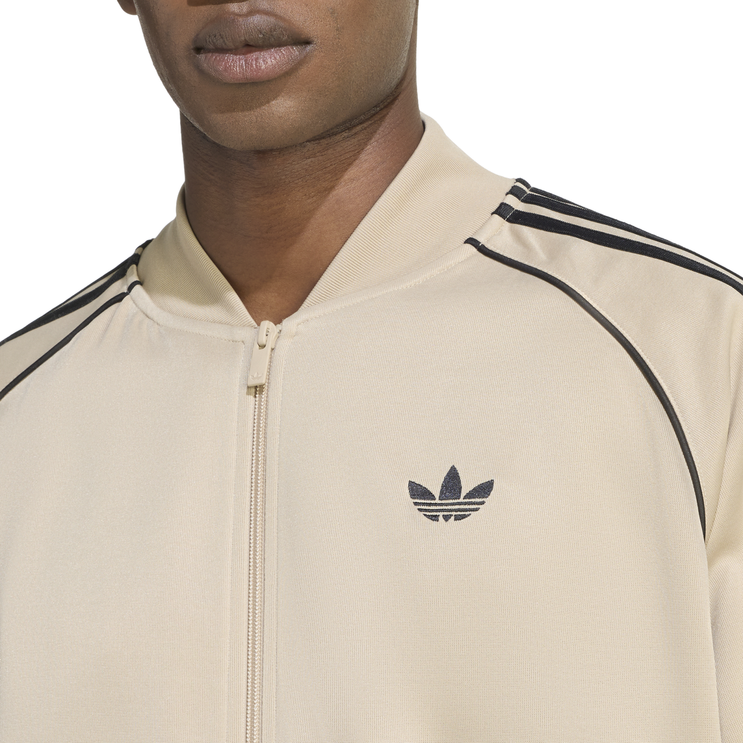 adidas Super Star Loose Track Top - Men's - Black/Tan