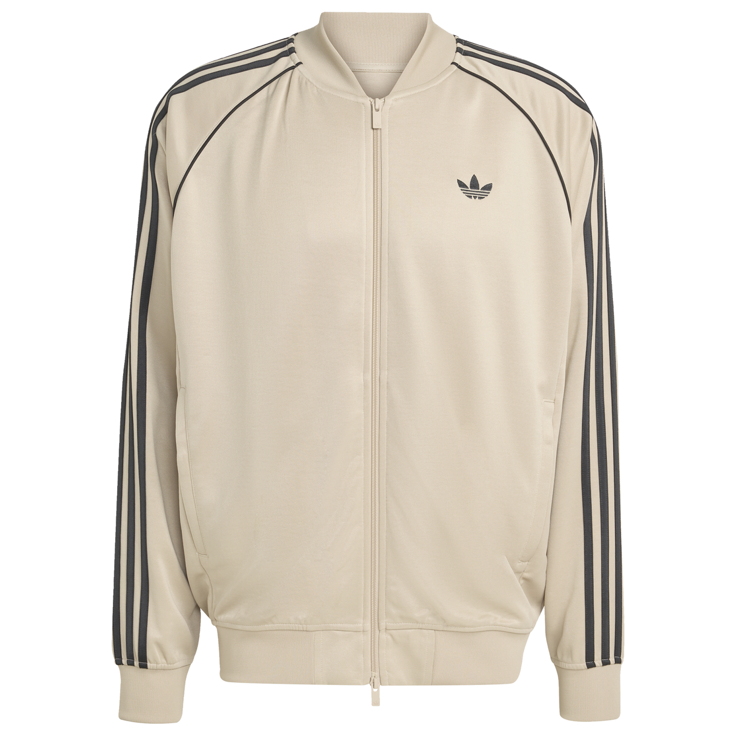 adidas Super Star Loose Track Top - Men's - Black/Tan