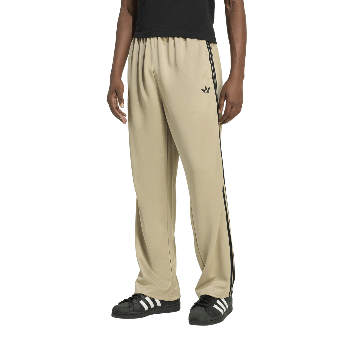 adidas Super Star Loose Track Pants - Men's - Tan/Black