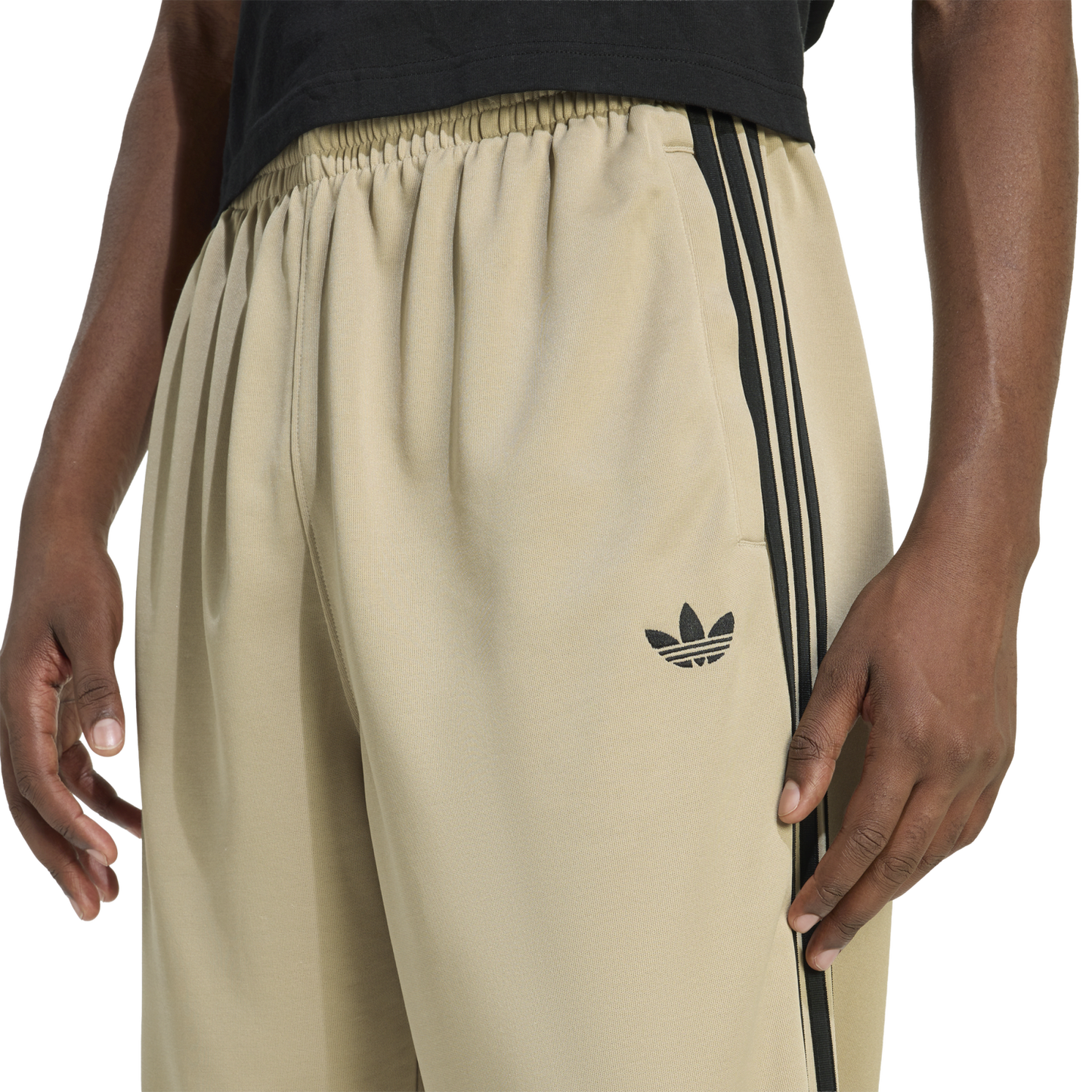 adidas Super Star Loose Track Pants - Men's - Tan/Black