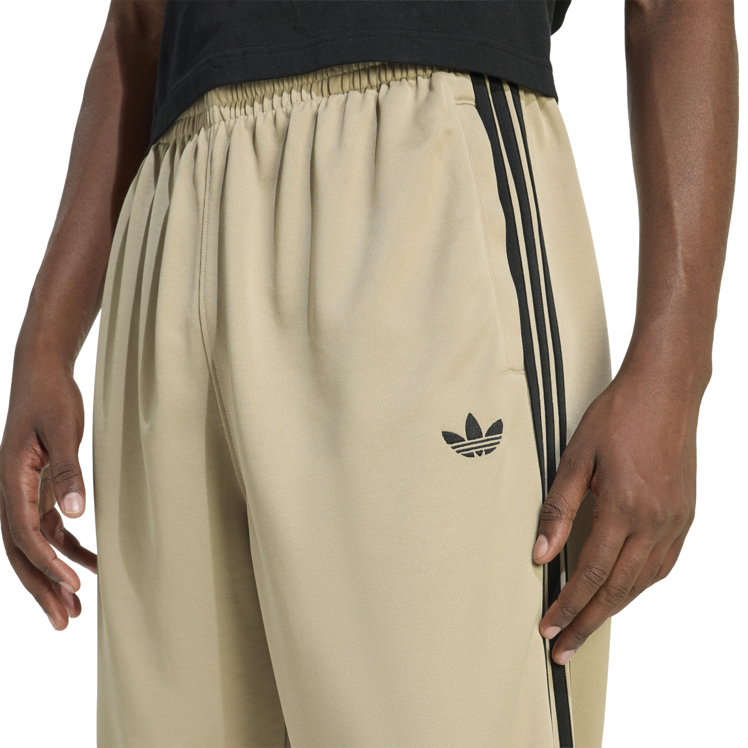 adidas Super Star Loose Track Pants - Men's - Tan/Black