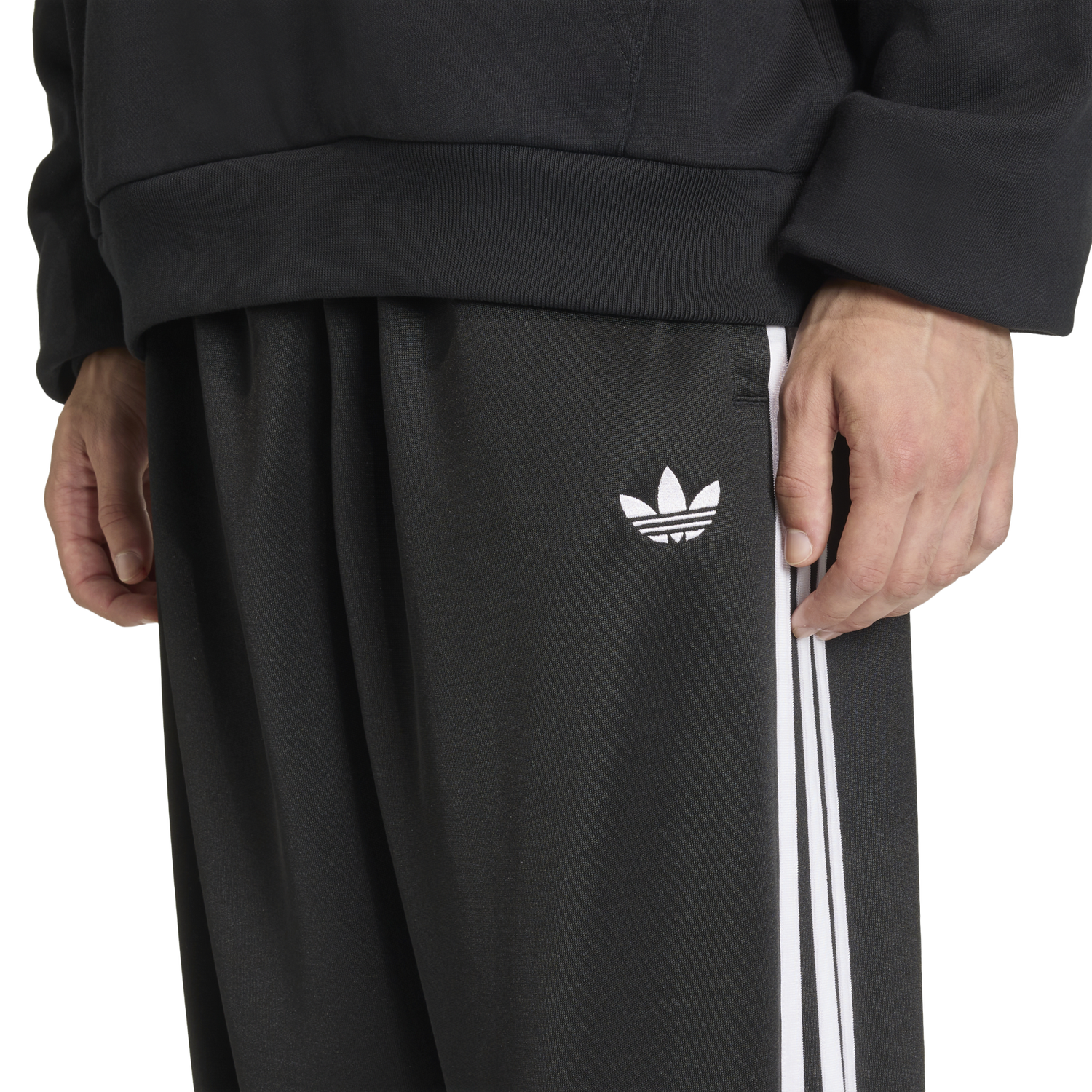 adidas Super Star Loose Track Pants - Men's - Black/White