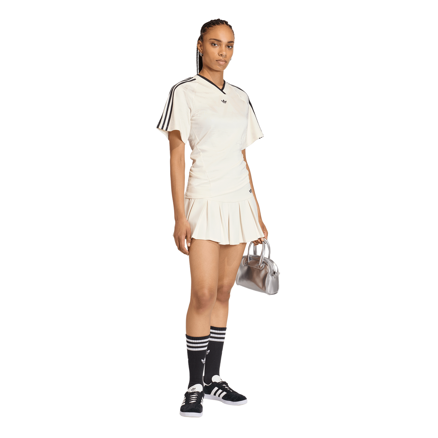 adidas Rouched Foot J - Women's - Black/White
