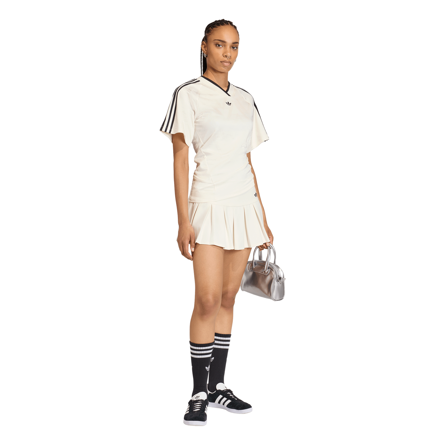 adidas Rouched Foot J - Women's - Black/White