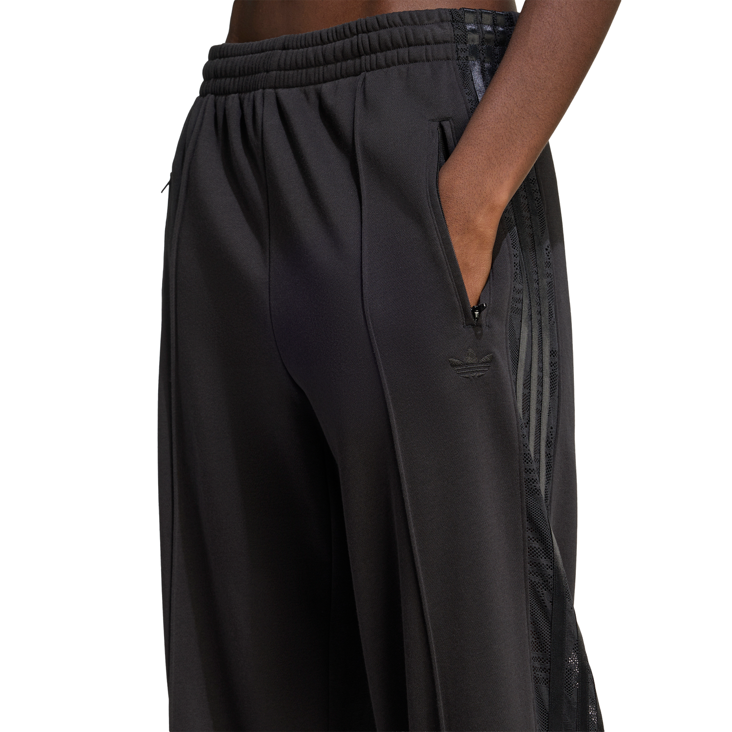adidas Firebird Lace Track Pants - Women's - Black/Black