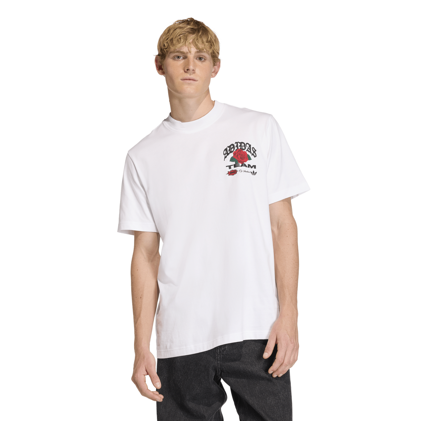adidas Roses GFX T-Shirt - Men's - White/Black