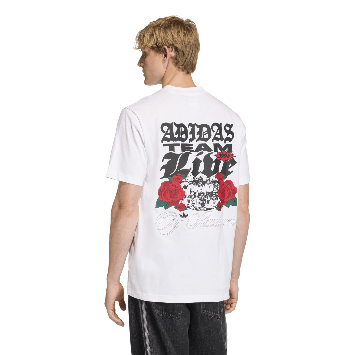 adidas Roses GFX T-Shirt - Men's - White/Black