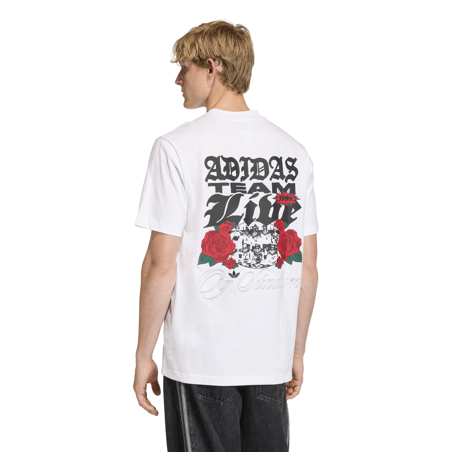 adidas Roses GFX T-Shirt - Men's - White/Black