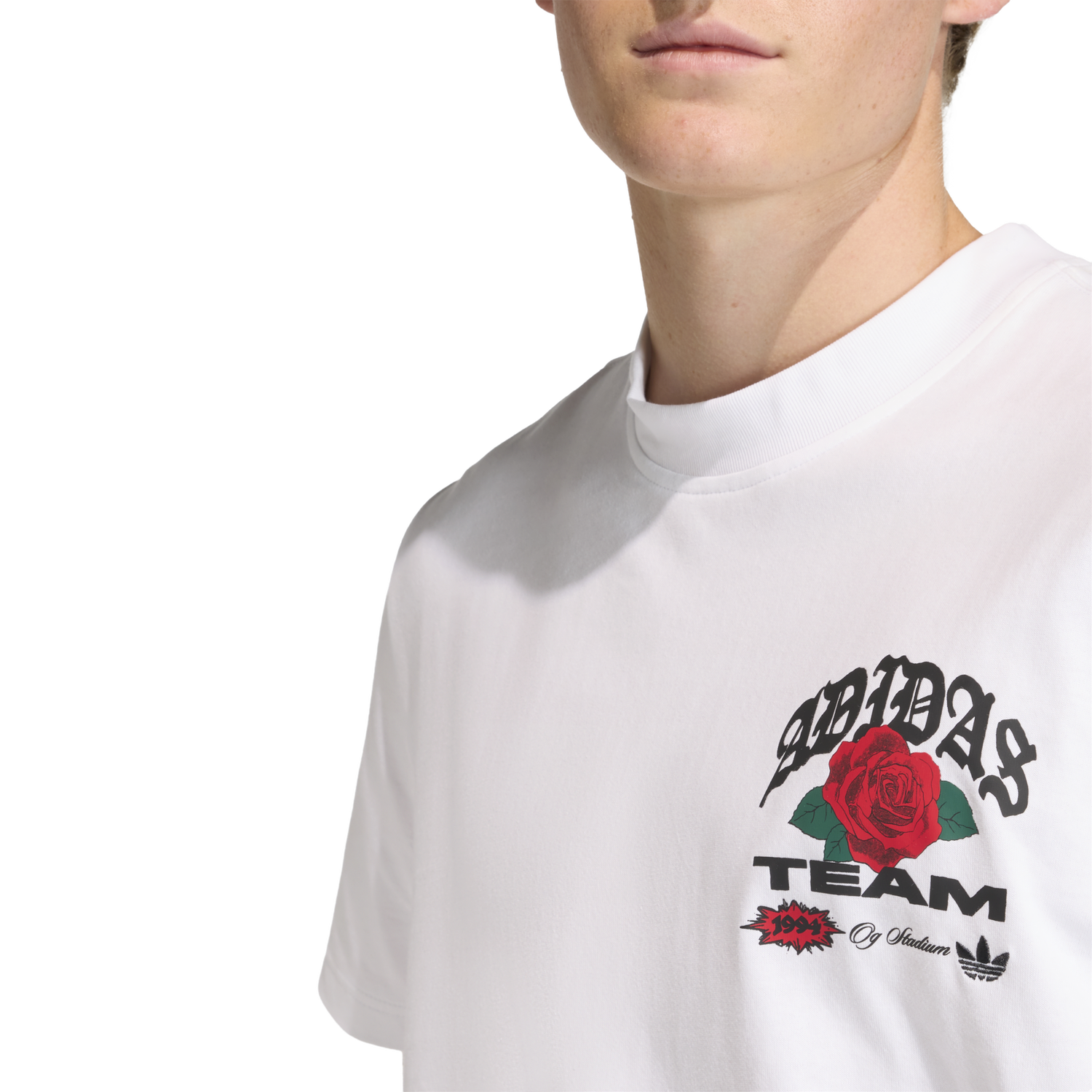 adidas Roses GFX T-Shirt - Men's - White/Black