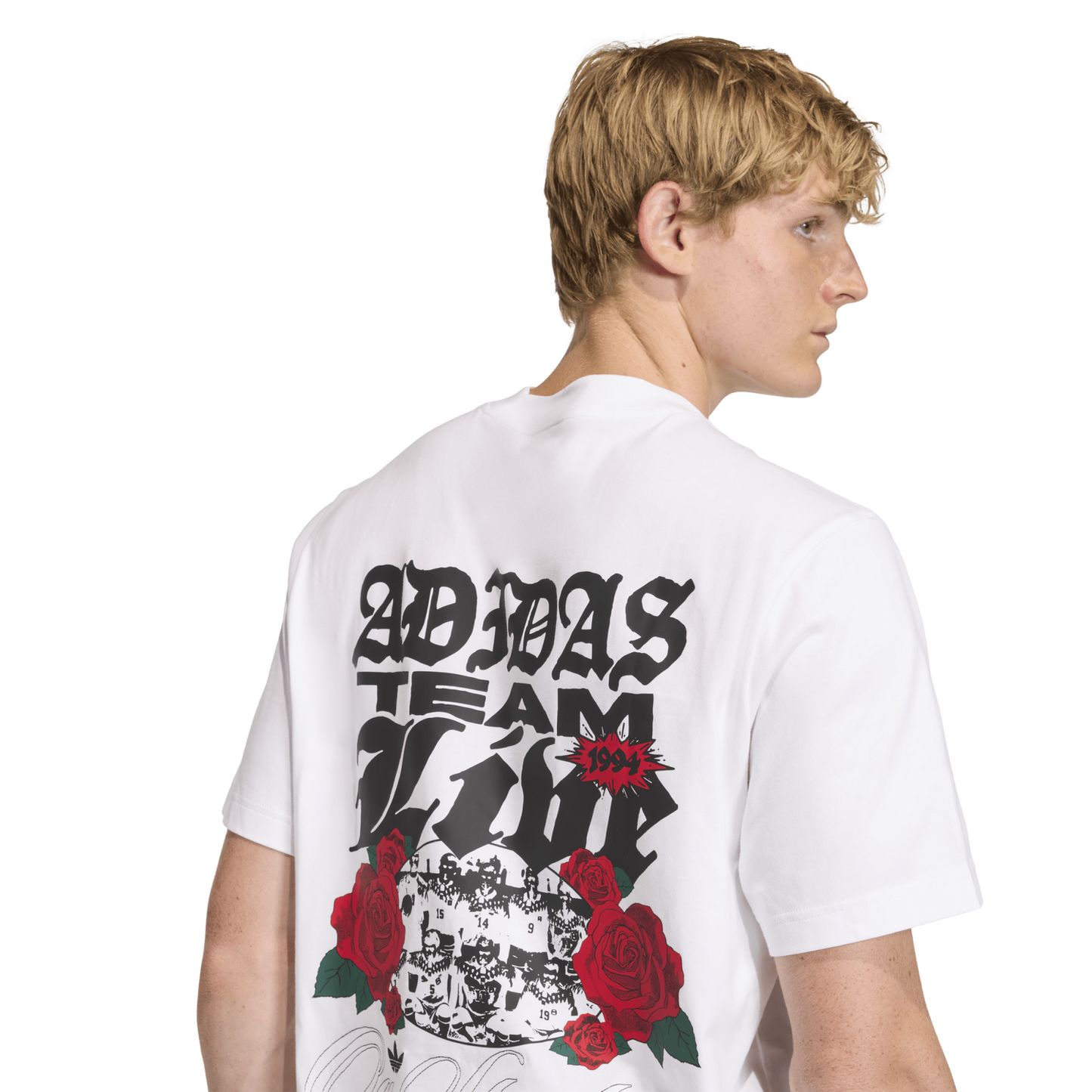 adidas Roses GFX T-Shirt - Men's - White/Black