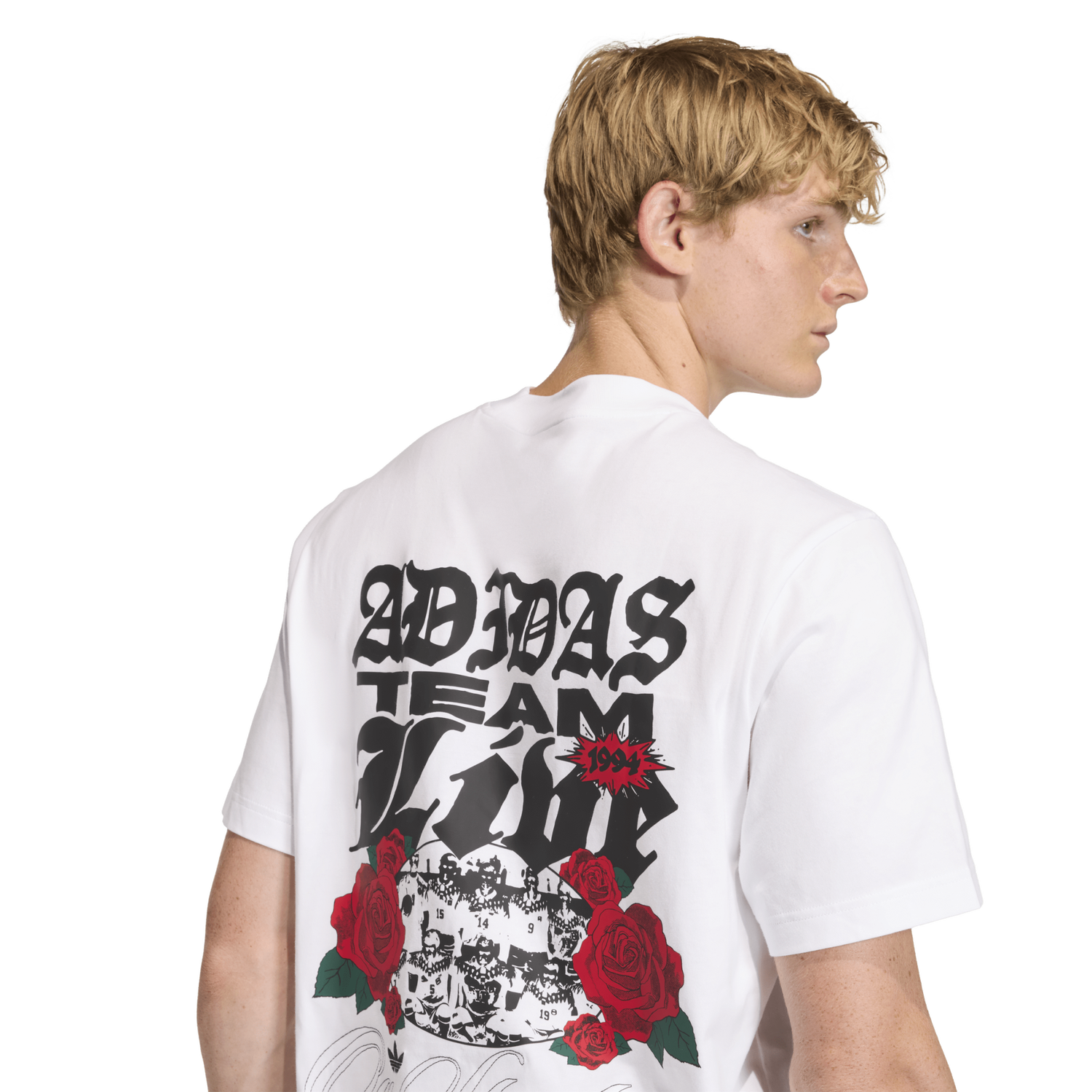 adidas Roses GFX T-Shirt - Men's - White/Black