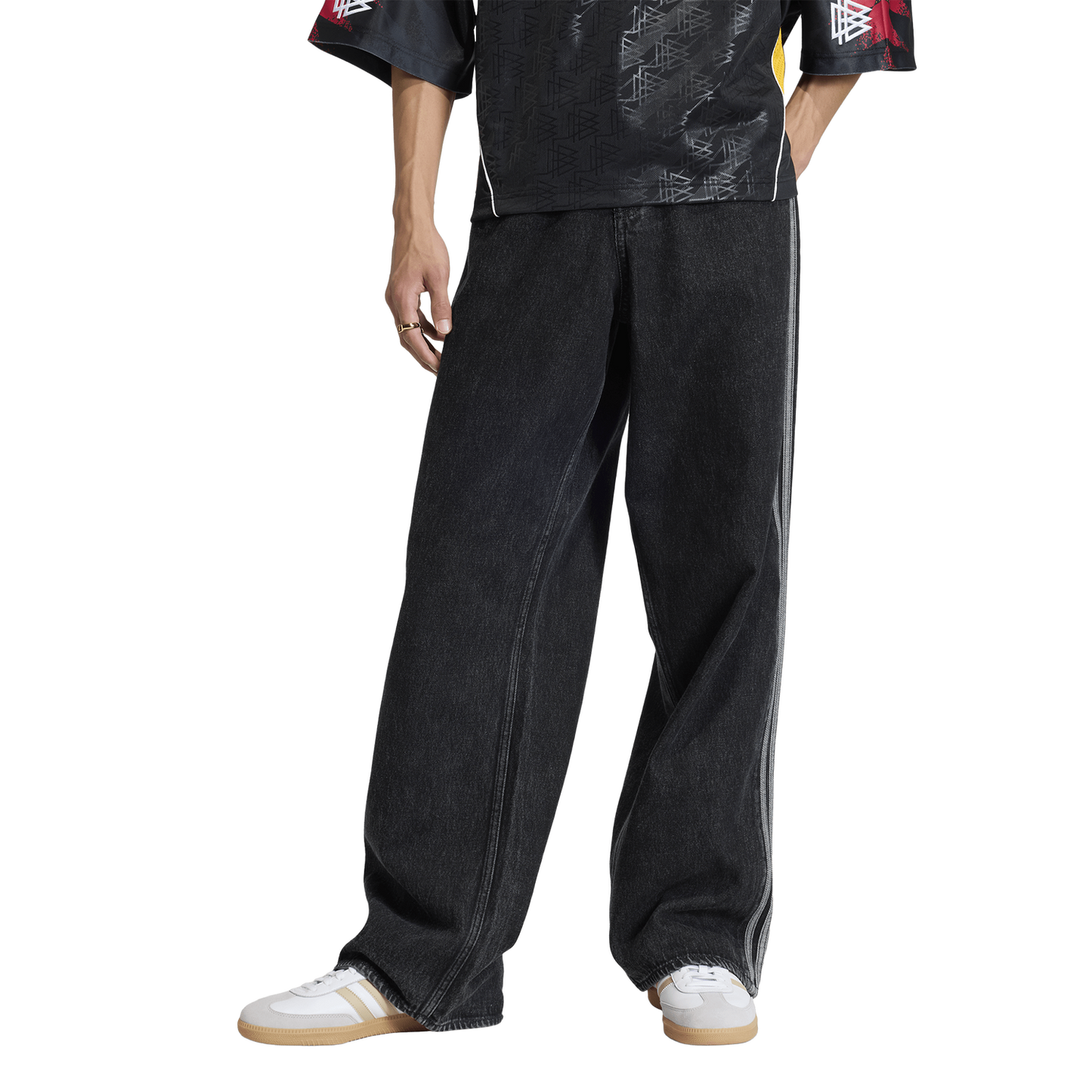 adidas Originals Adicolor Firebird Denim Jeans - Men's - True Black Denim